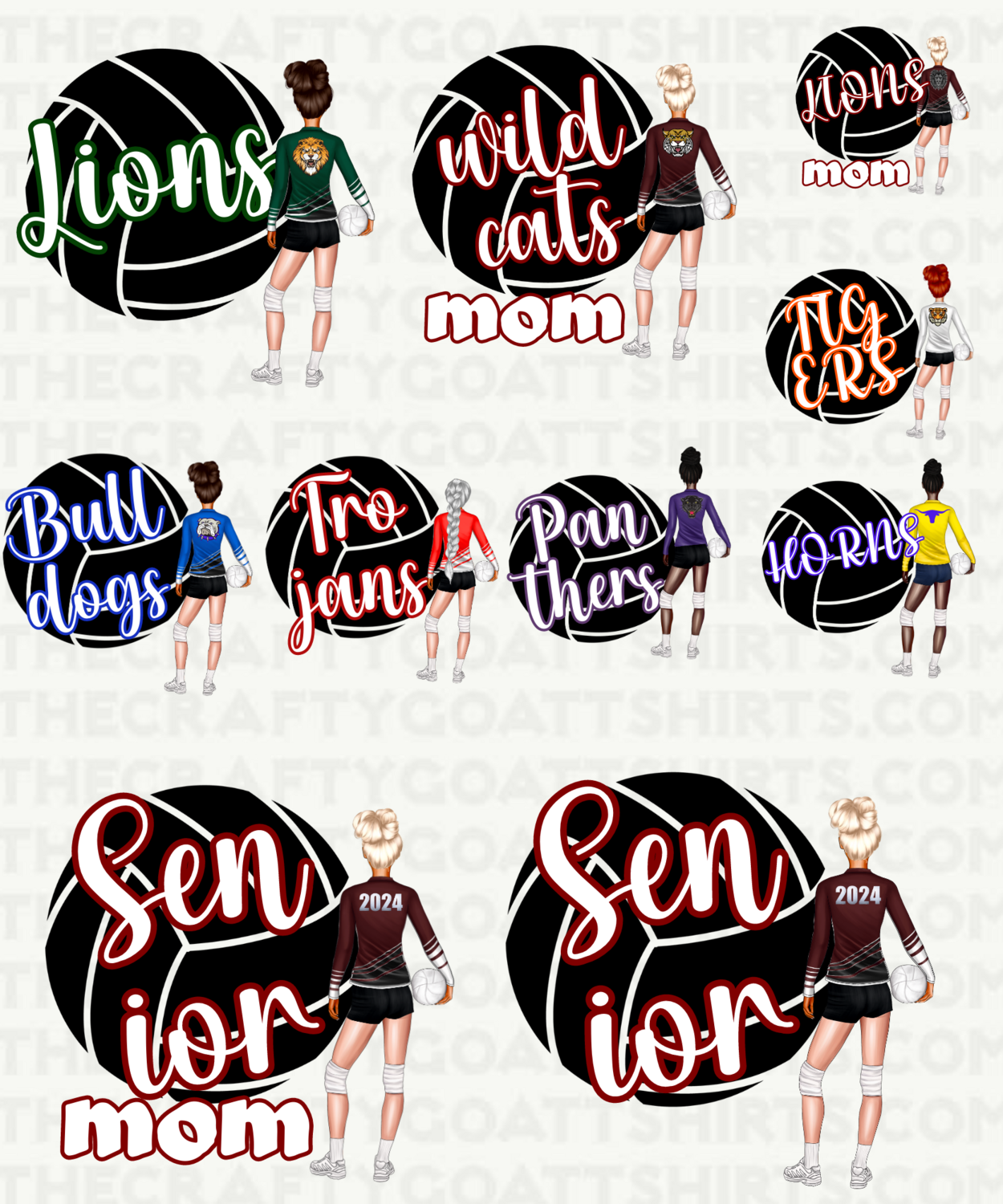 Volleyball School Spirit