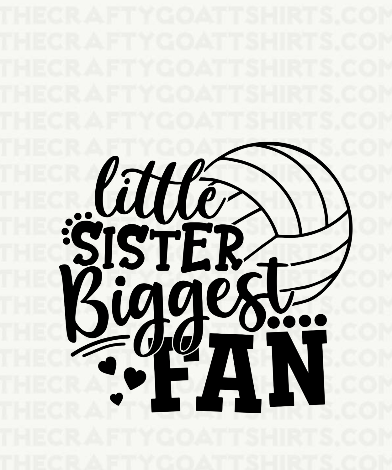 Little Sister Biggest Fan Volleyball