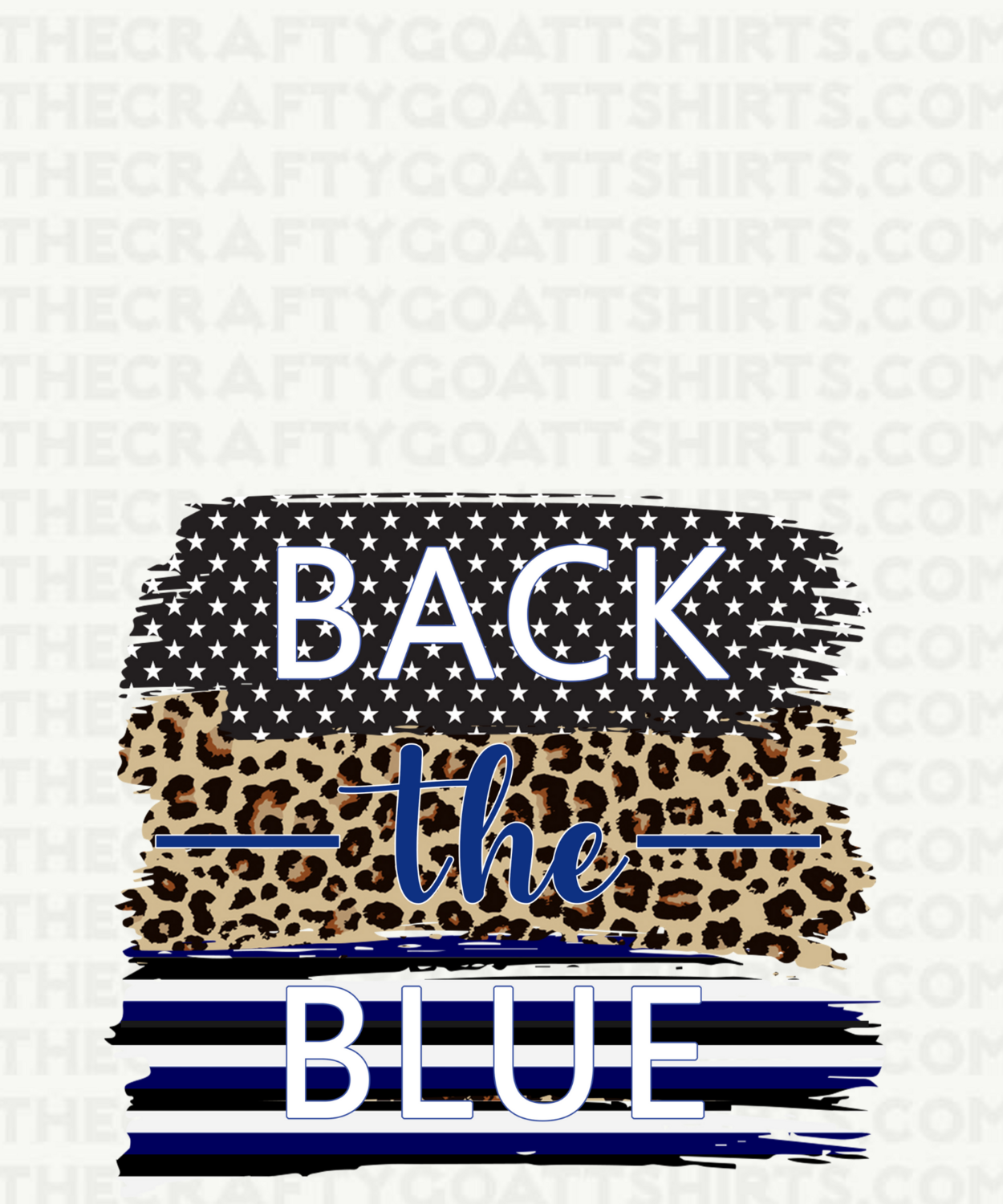 Back the Blue Leopard