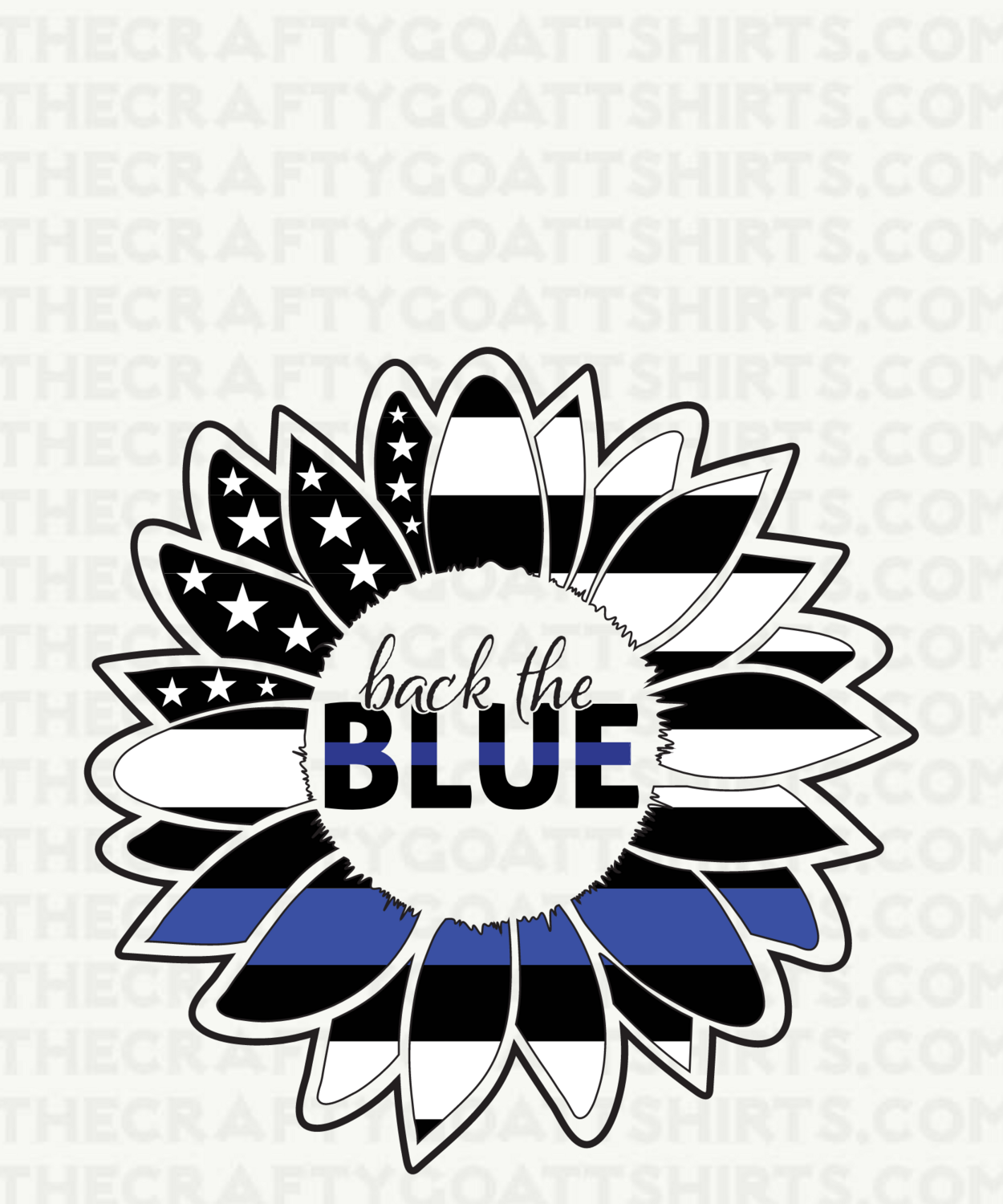 Back the Blue Flower