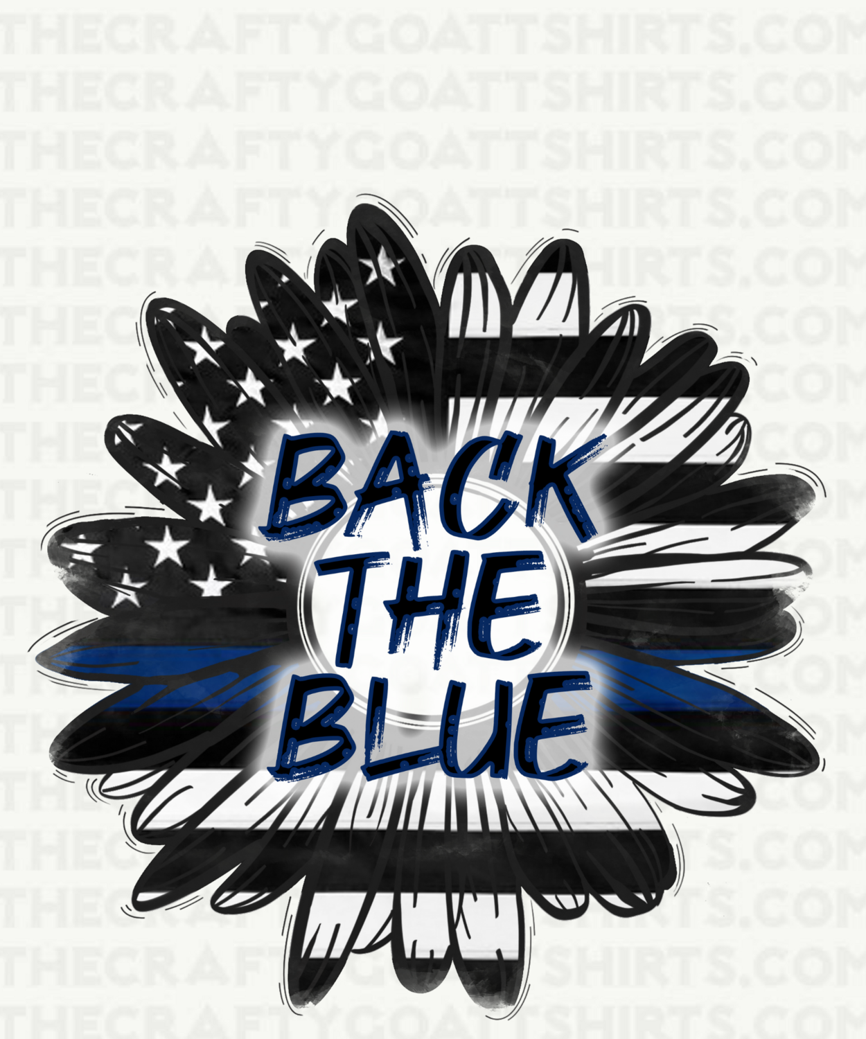 Back the Blue Flower 3