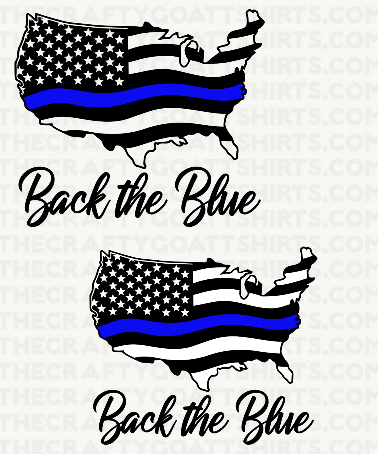 Back the Blue Map