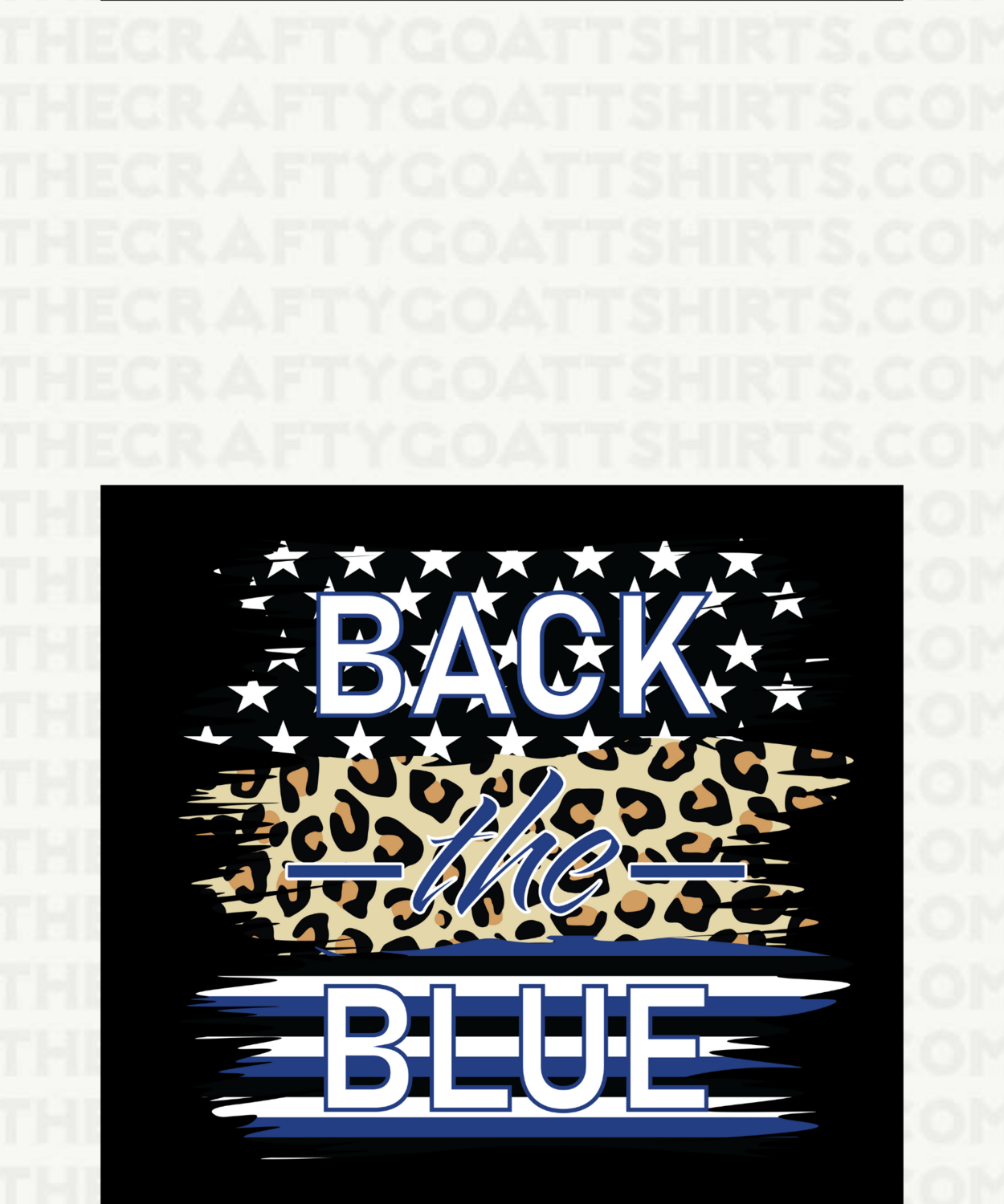 I back the Blue leopard 5