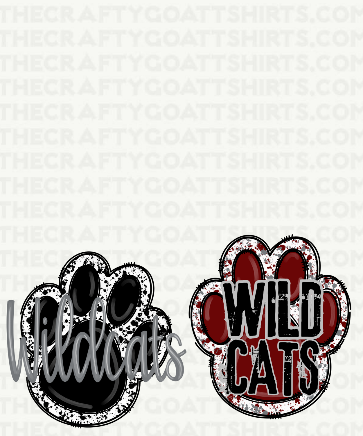 Wildcat paw prints