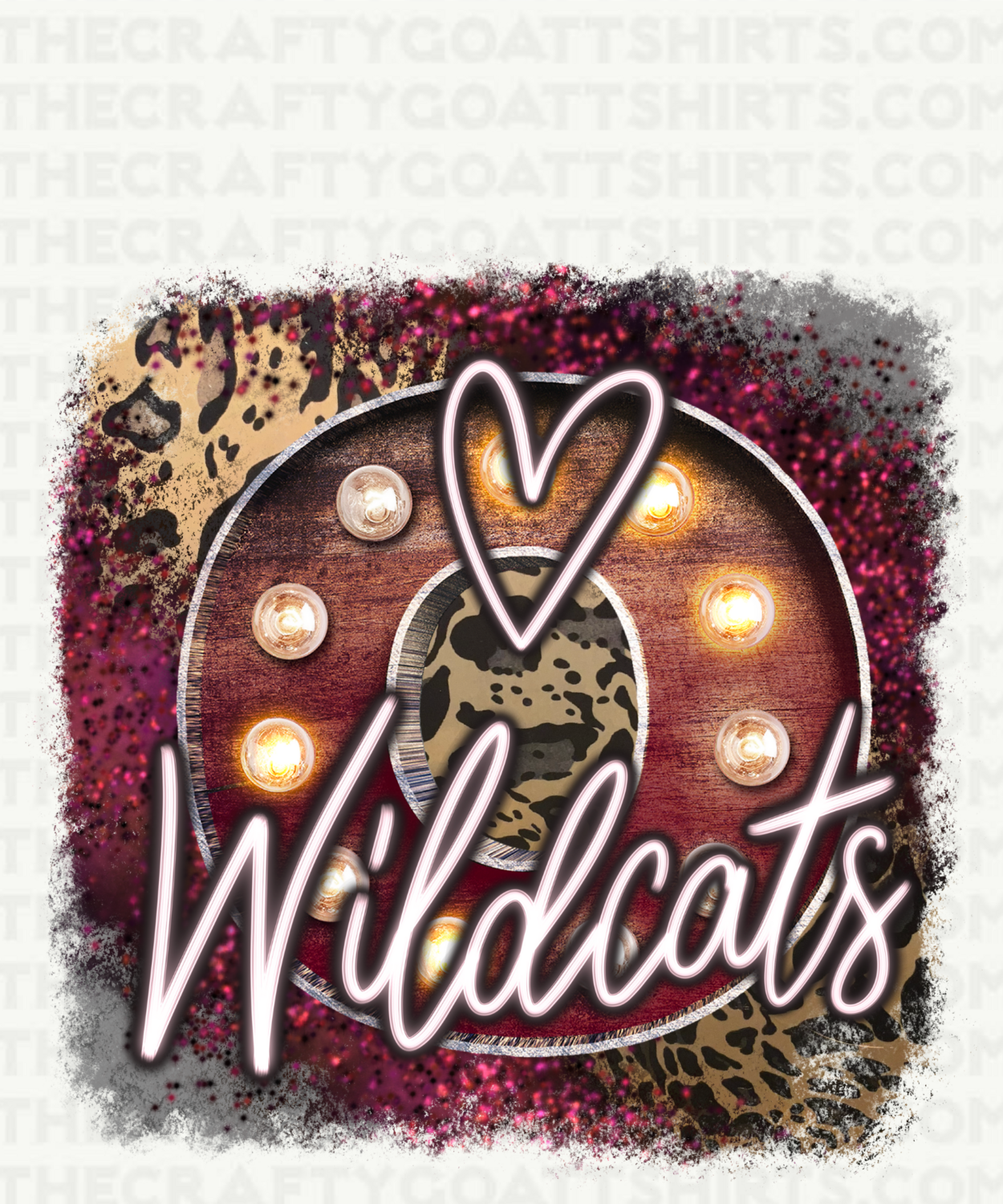 Wildcat Marquee White Letters