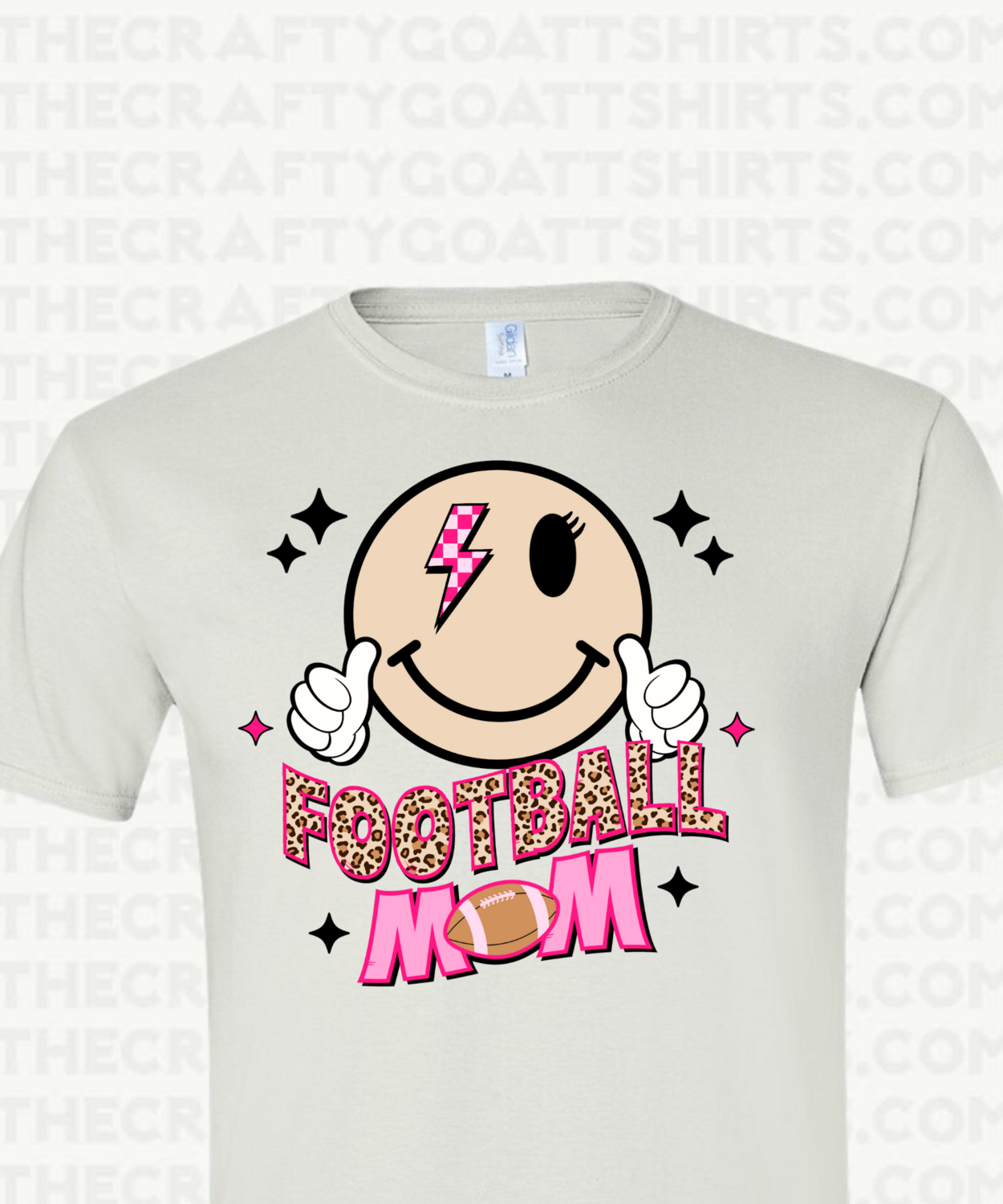 Football Mom Smiley Face