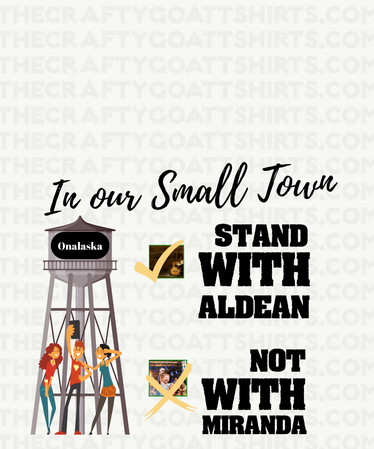 In our Small Town We stand with Aldean and Not Miranda