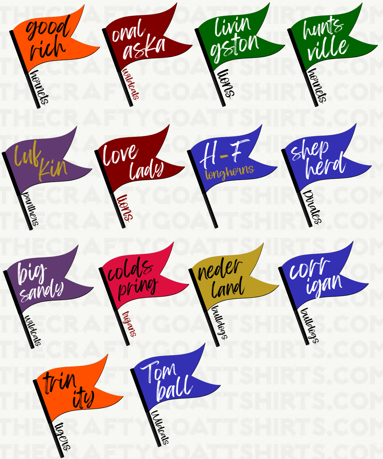 School Spirit Flags