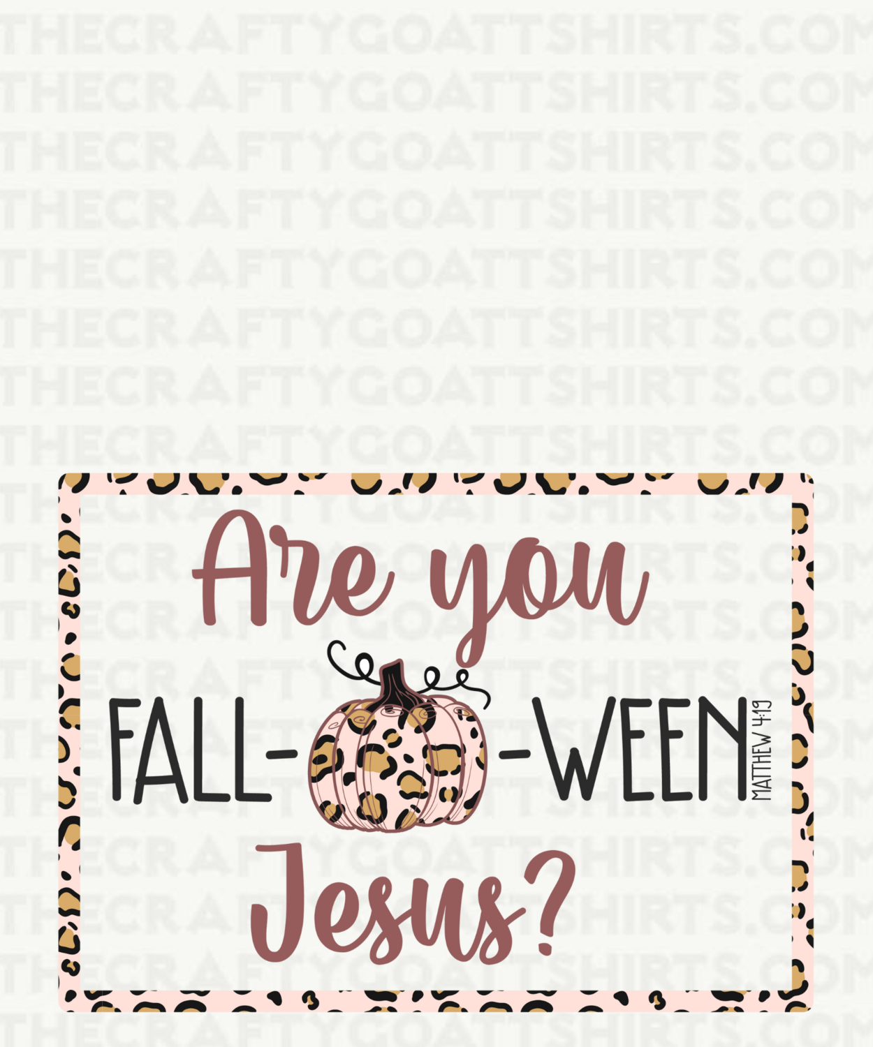 Are You FALL-O-Ween Jesus?