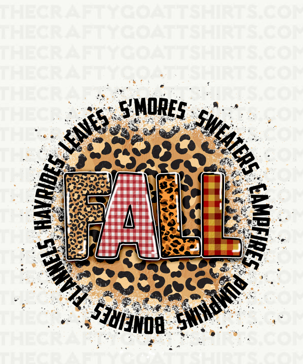 Fall Leopard Circle