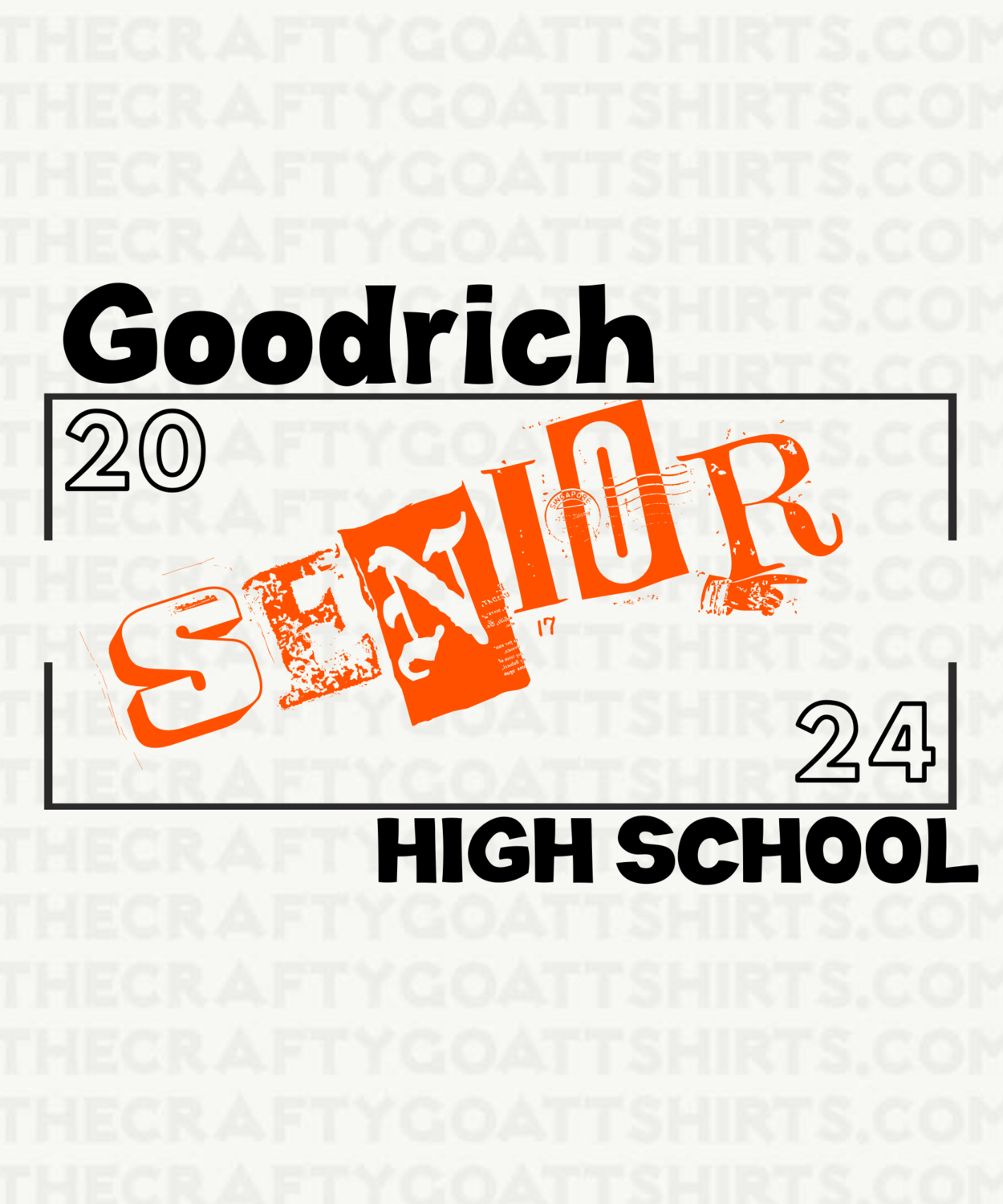 Goodrich High School SENIOR-Bundle for 30 or more shirts