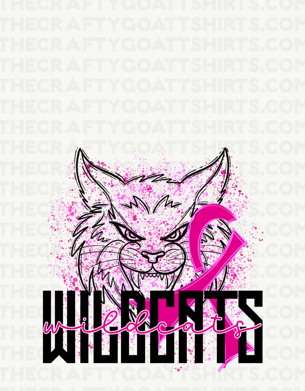 Wildcats Breast Cancer Mascot