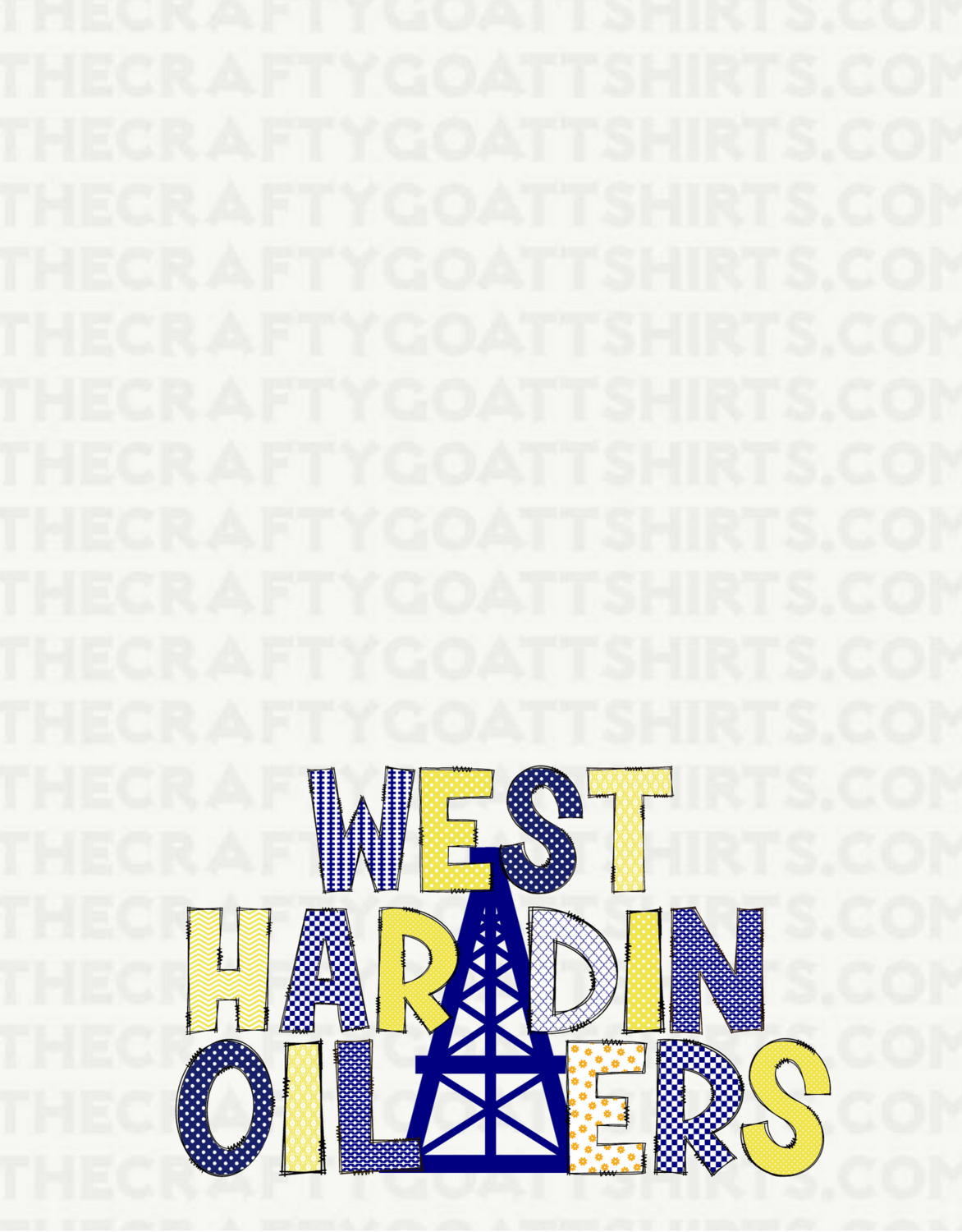 West Hardin Decorated Letters