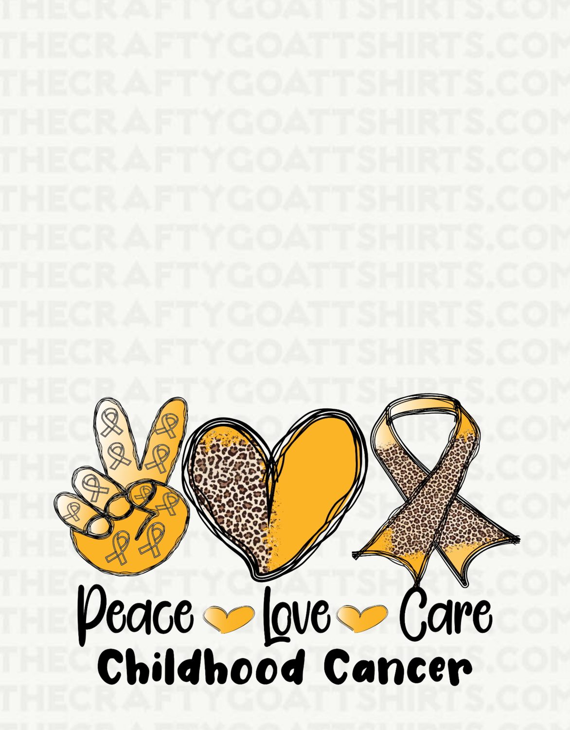 Peace Love Cure-Childhood Cancer