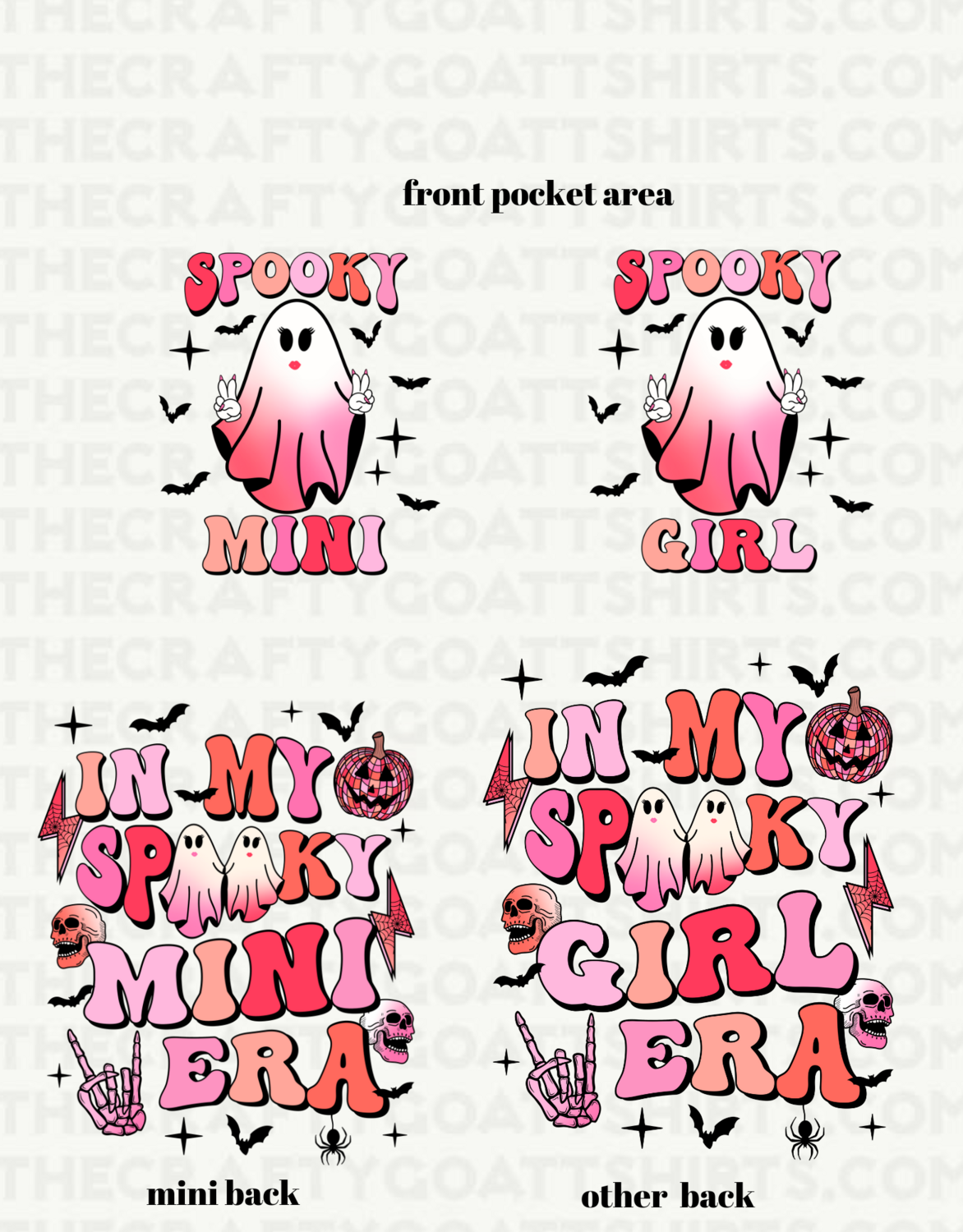 Spooky Mini/Girl Era- Front and back