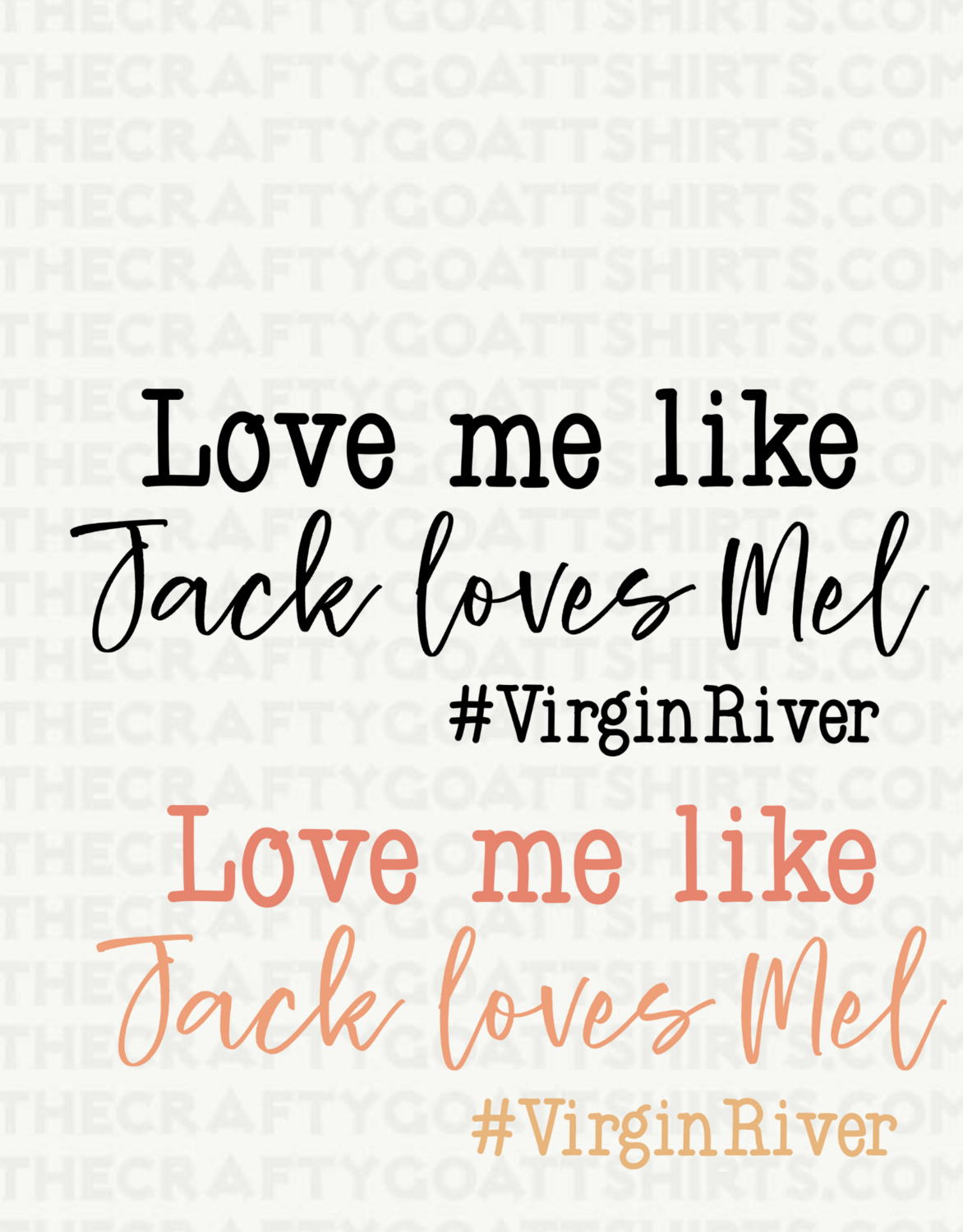 Love me Like Jack loves Mel - Virgin River