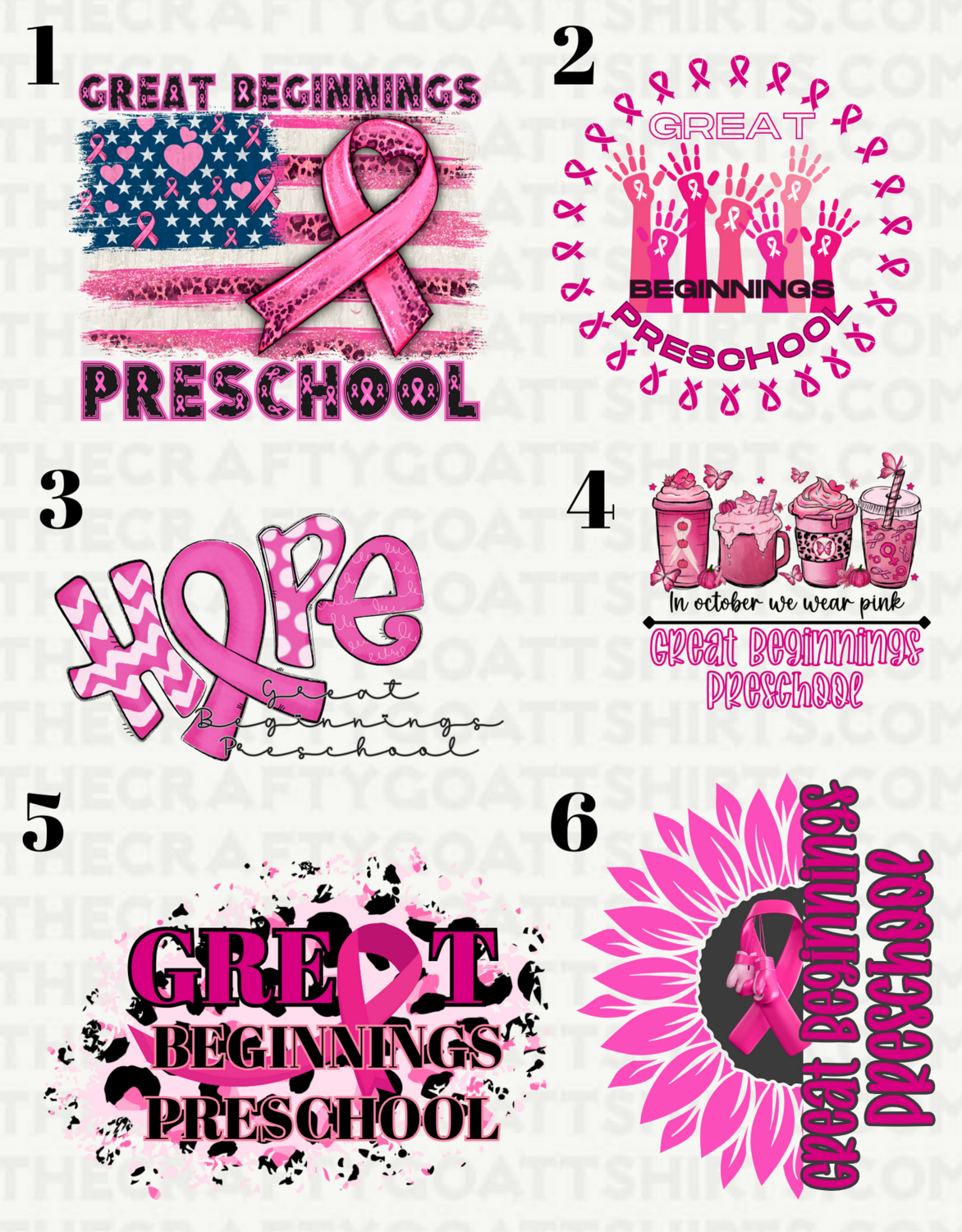 Breast Cancer Awareness- Customize With your school/occupation Name