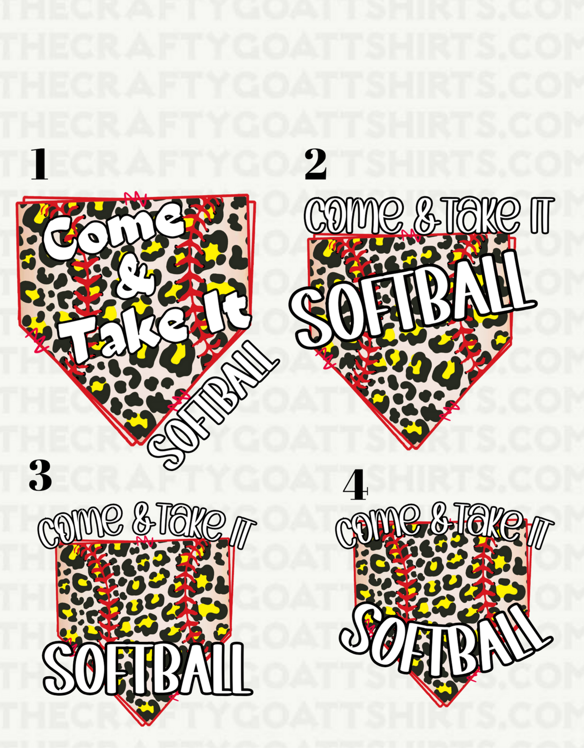 Come and take it Softball 3