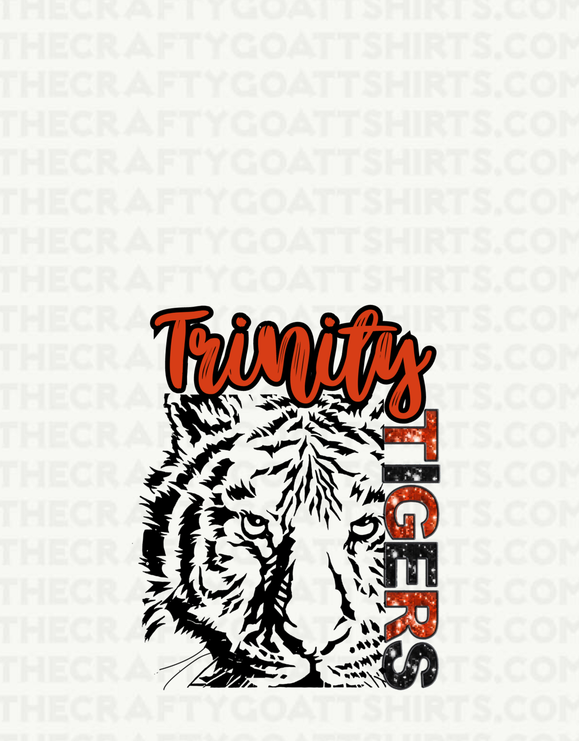 Trinity Tigers With Mascot