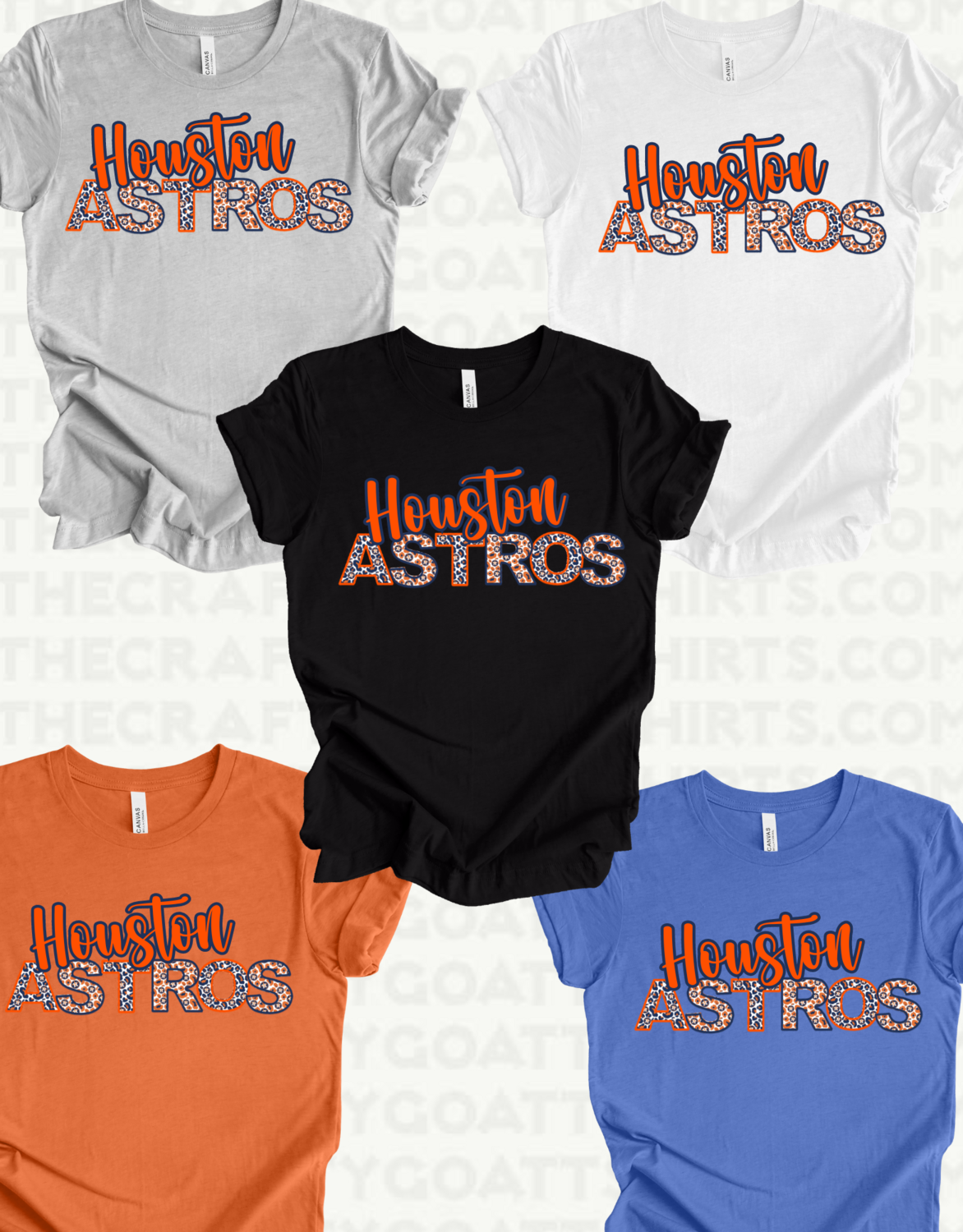 Houton Astros Faux Embroidery Custom Background