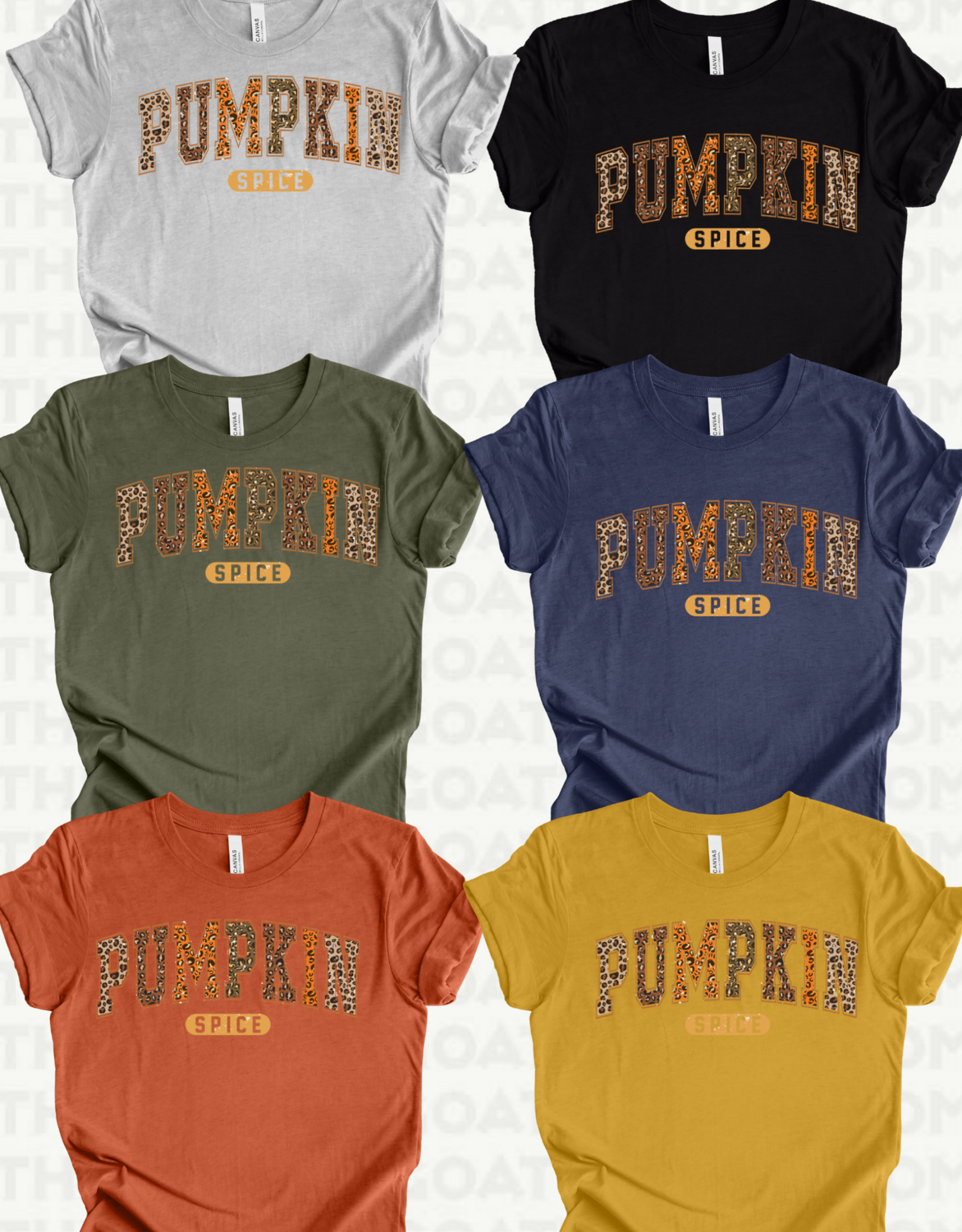 Pumpkin Spice Distressed Letters