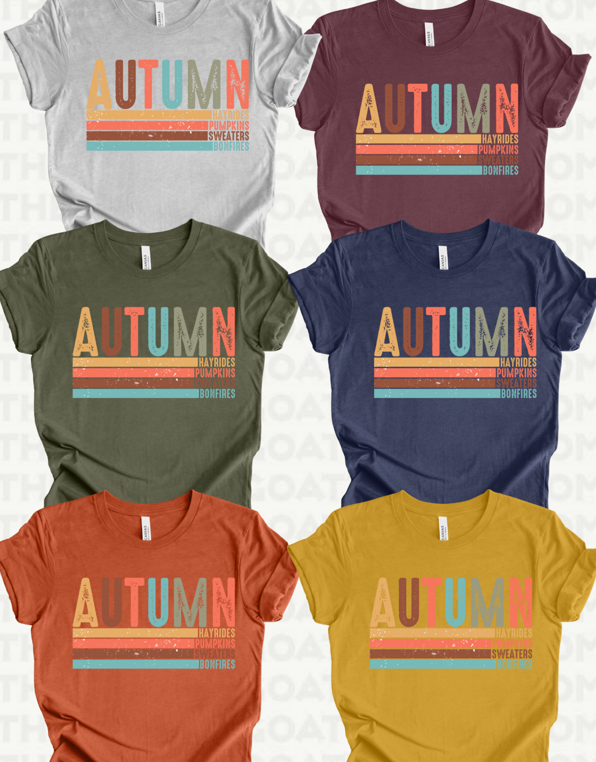 Autumn Distressed Stacked