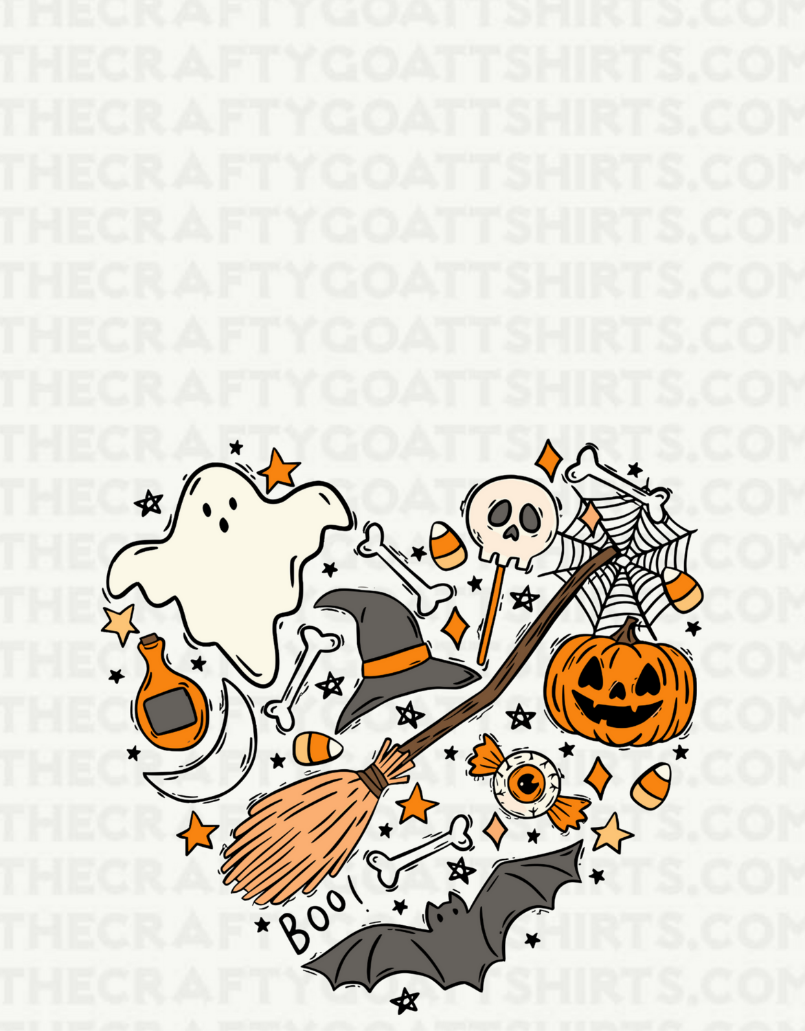 Halloween Art Heart