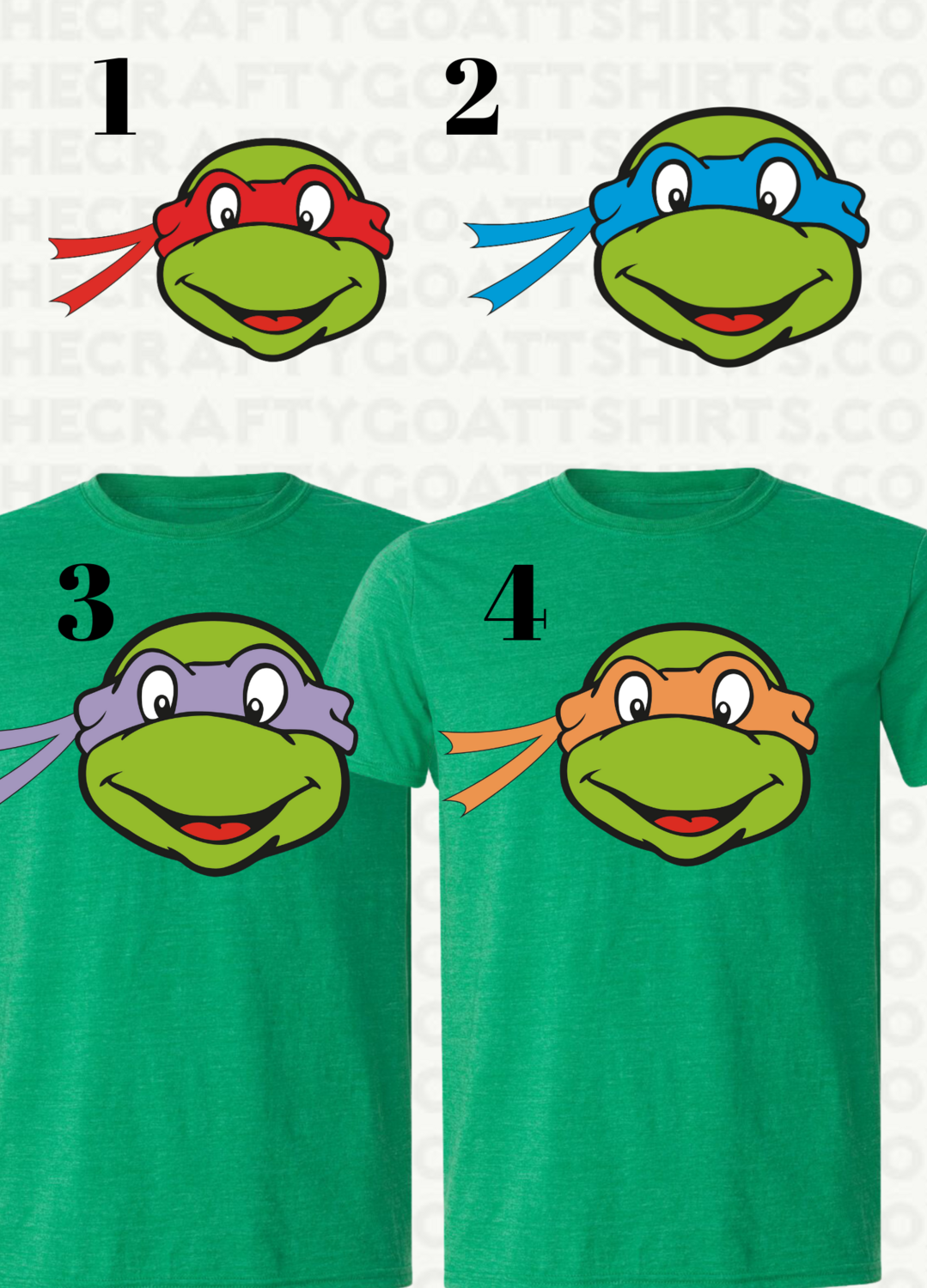 Ninja Turtle head Front