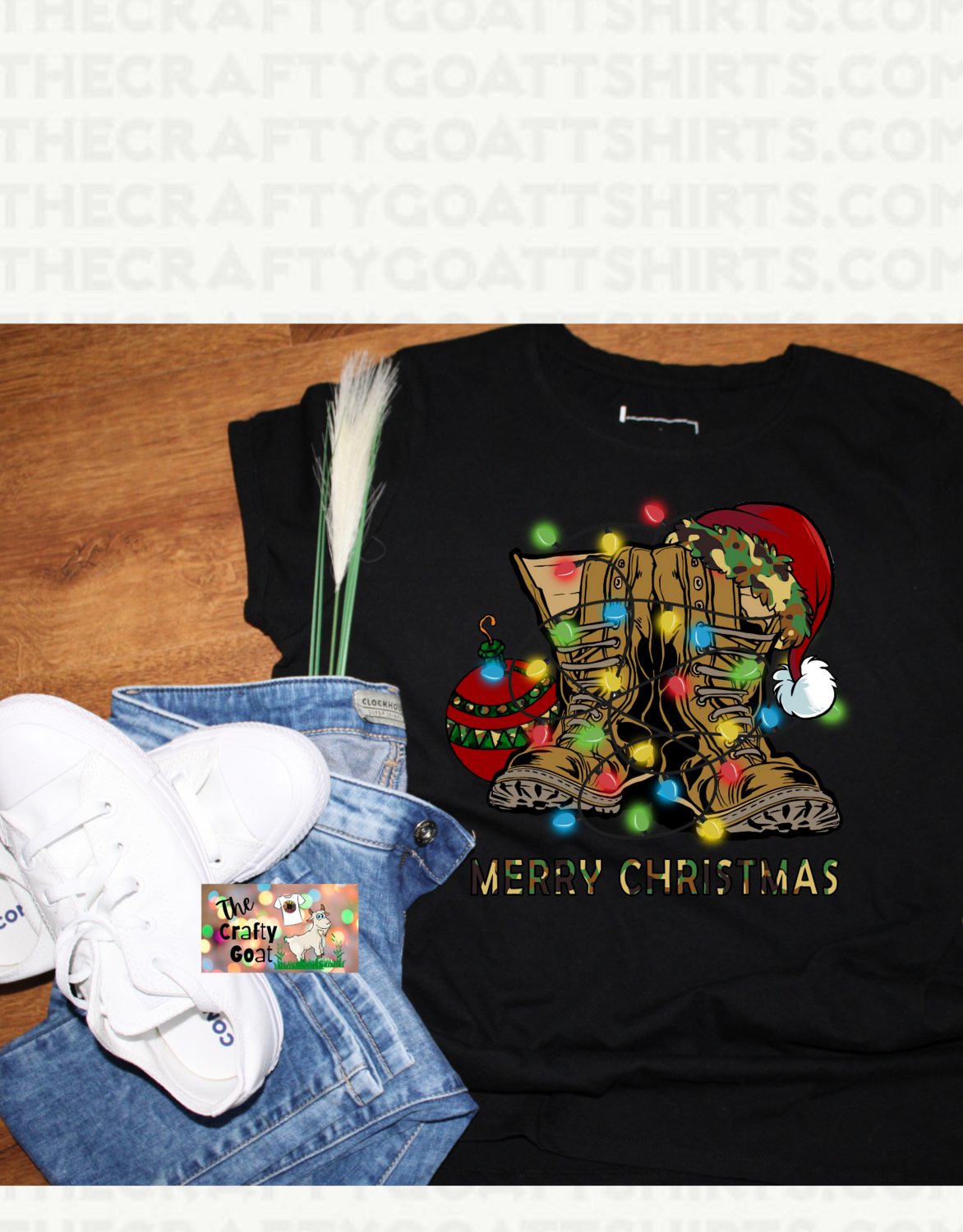 Merry Christmas Military Boots