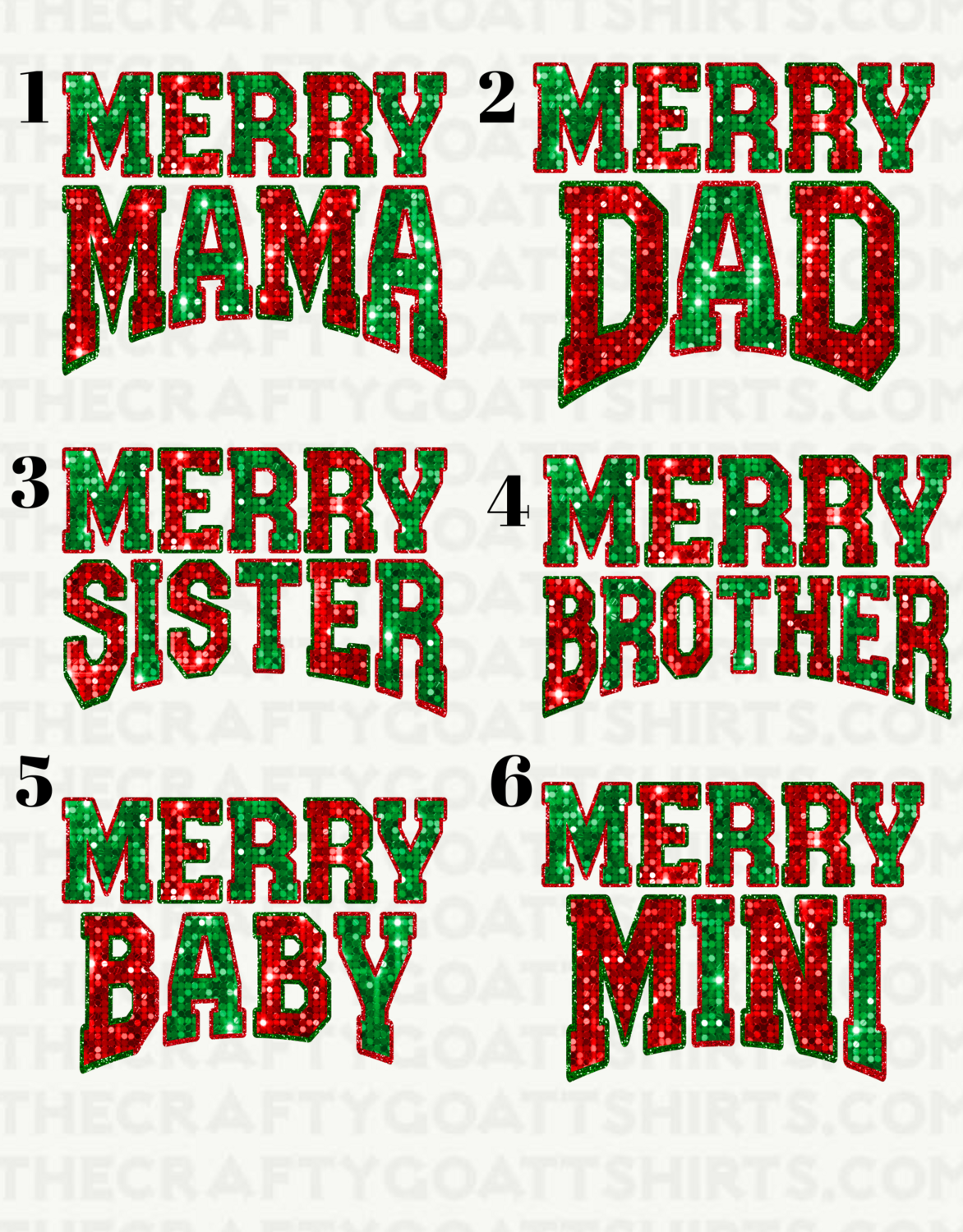 Merry Family GLitter