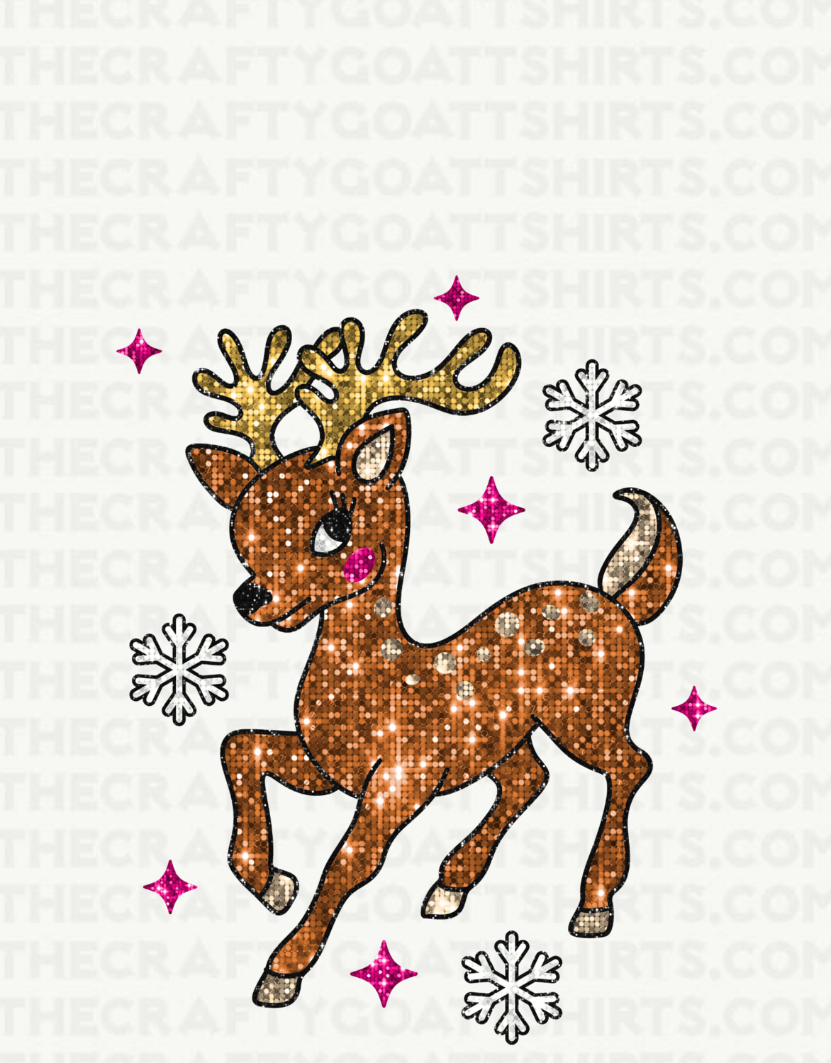 Sequin Glitter Deer