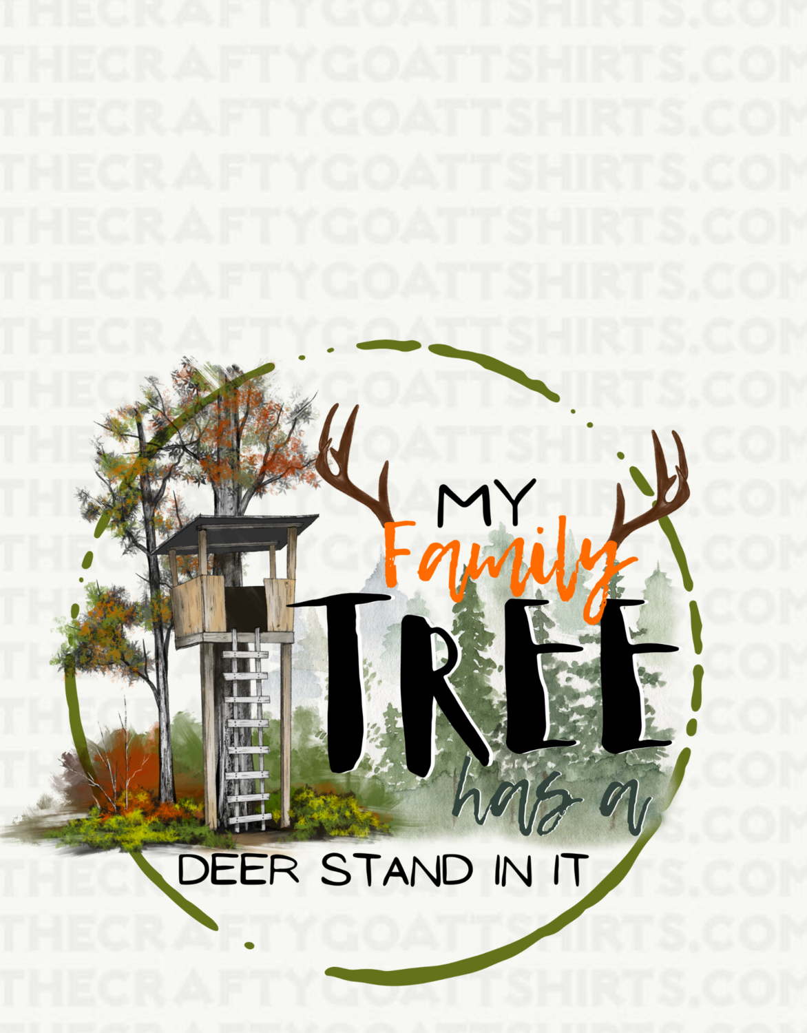 My Family Tree has a Deer stand in it