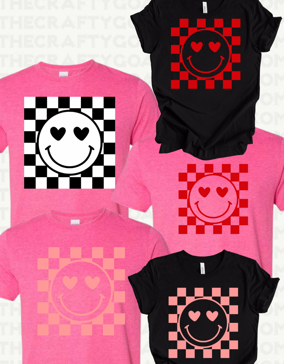 Checkered Valentines Smiley