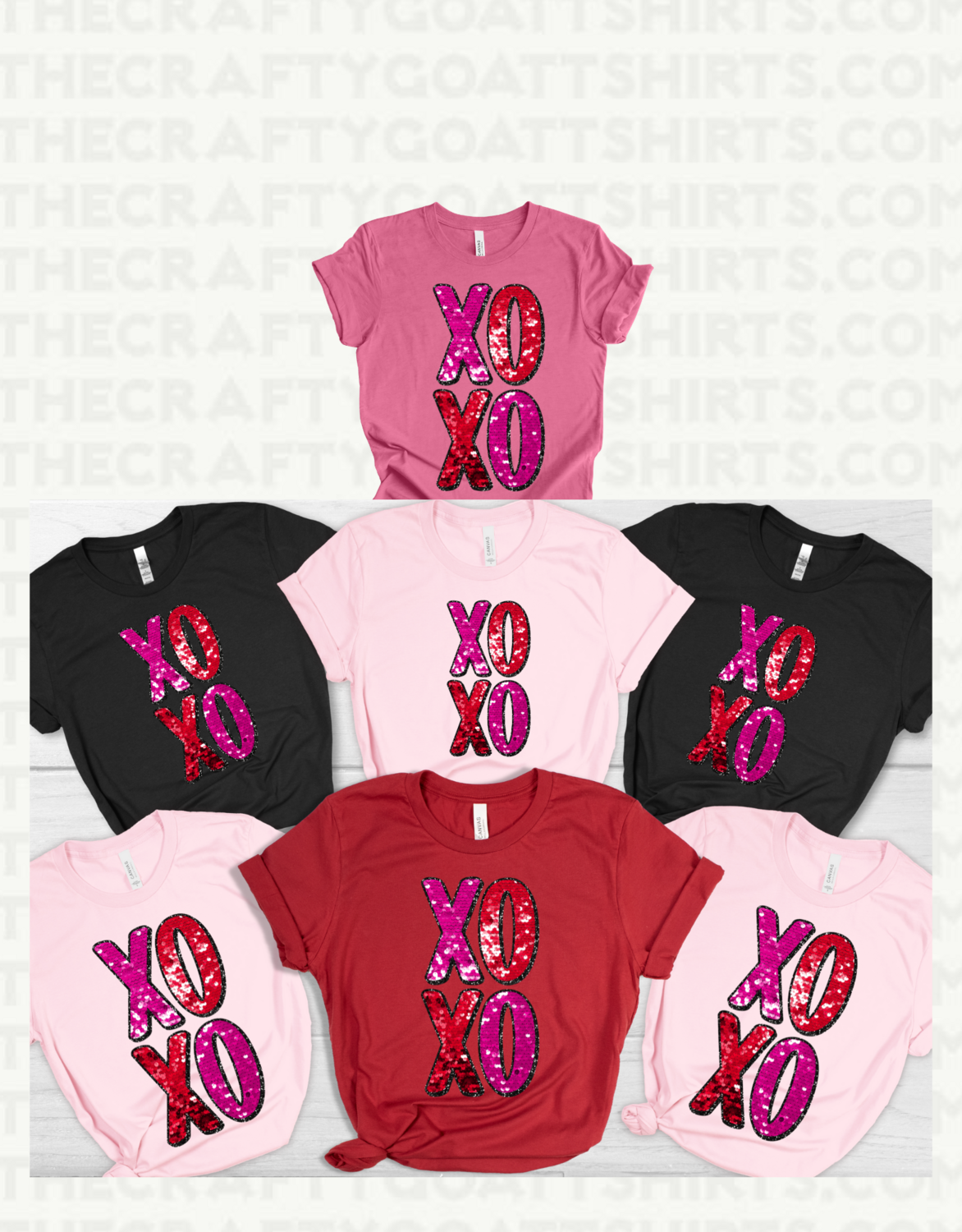 XoXo Faux Sequin