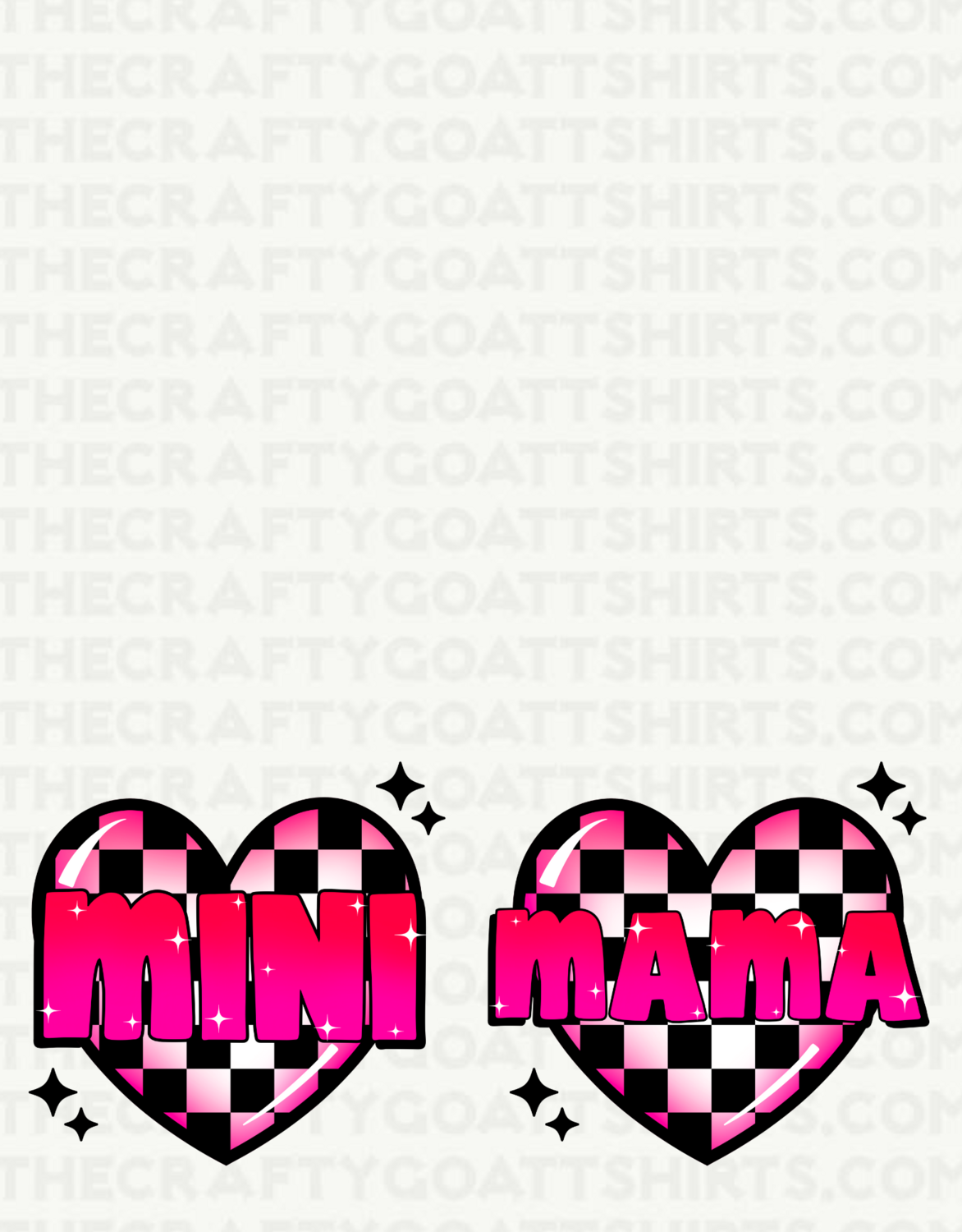 Mini/Mama Matching Hearts