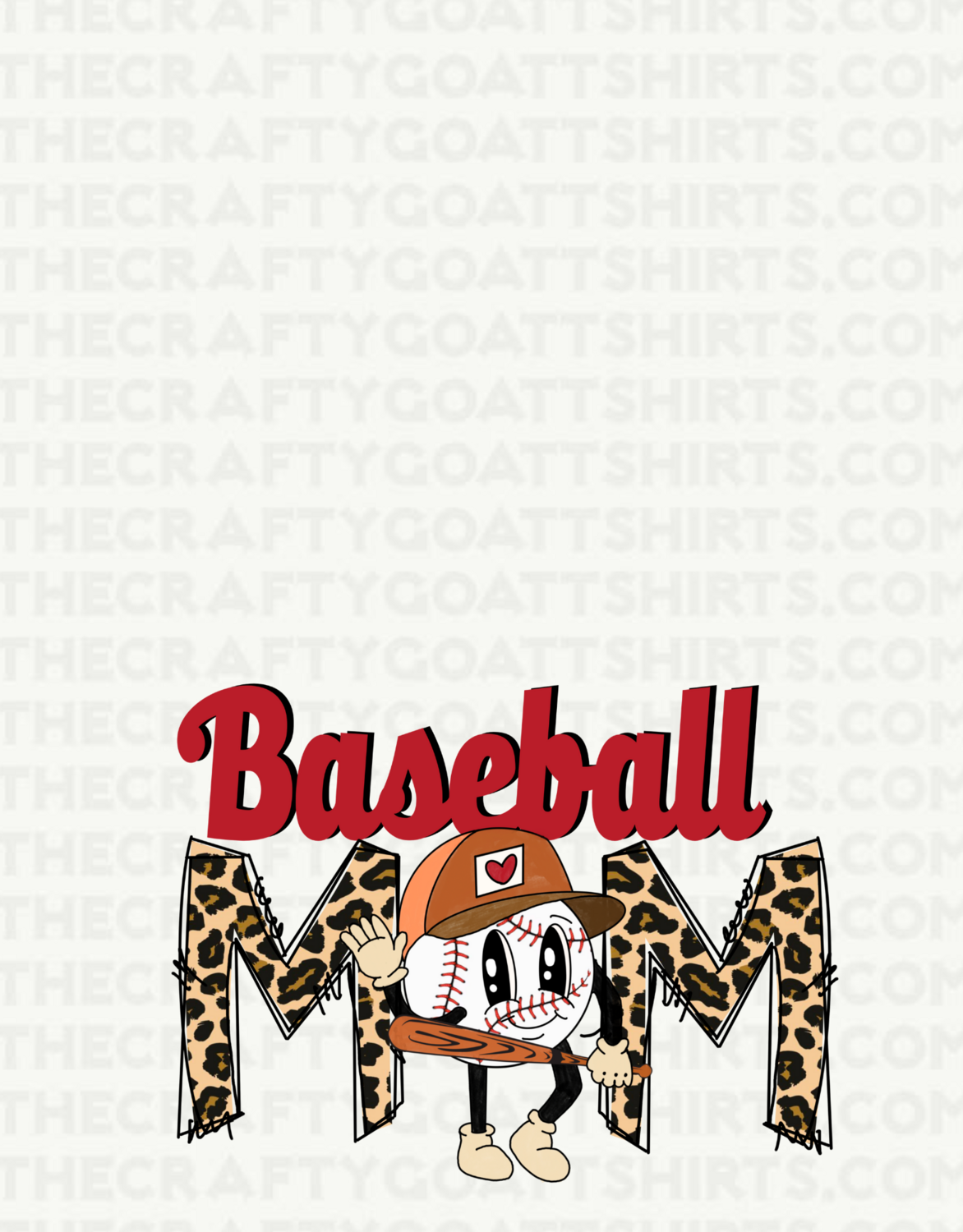 Baseball Mom Leopard