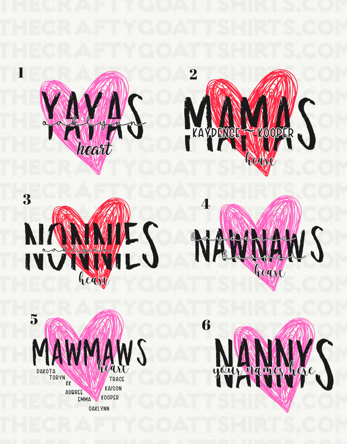 Custom Valentines Names