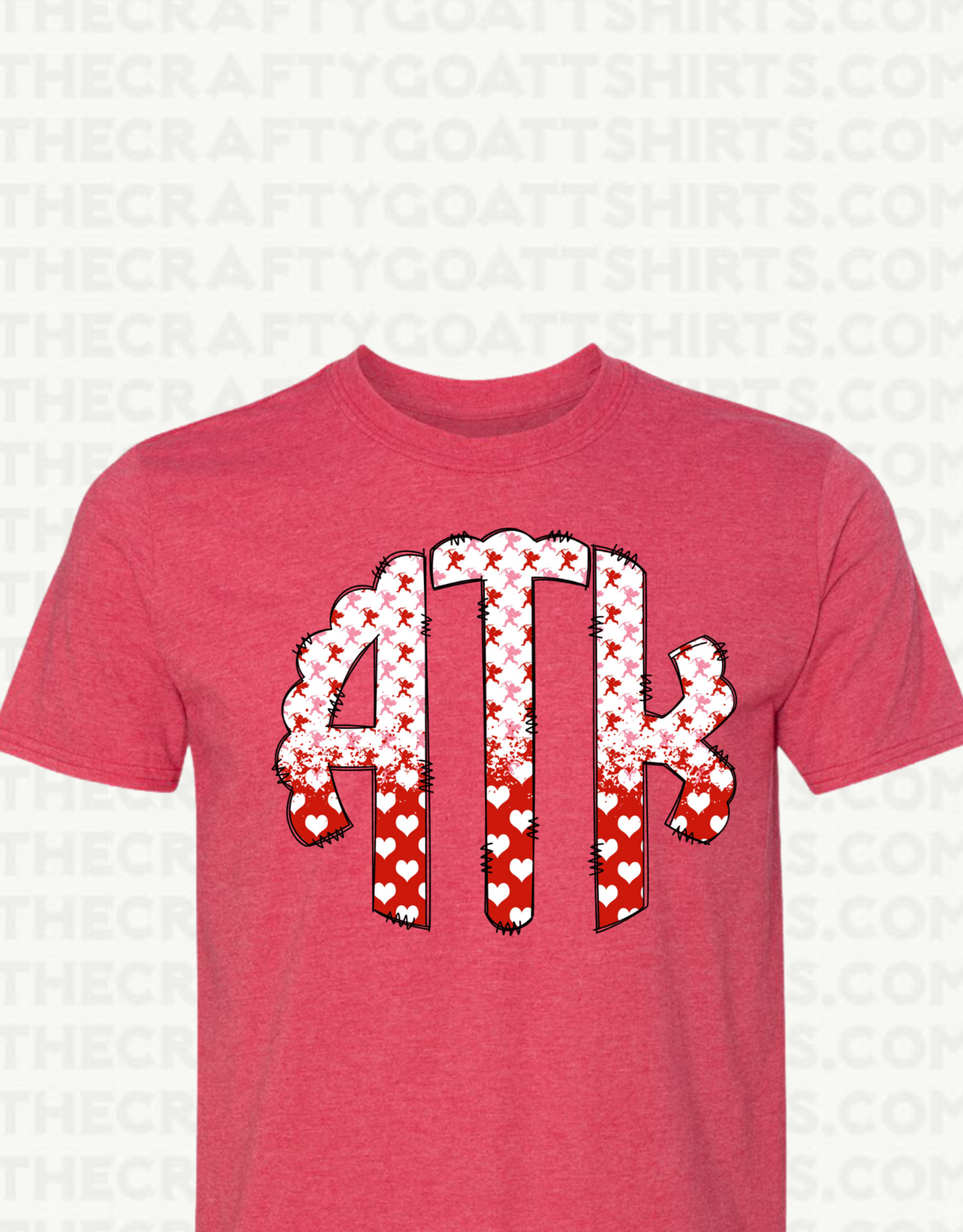 Valentines Monogram- Customize with any letters