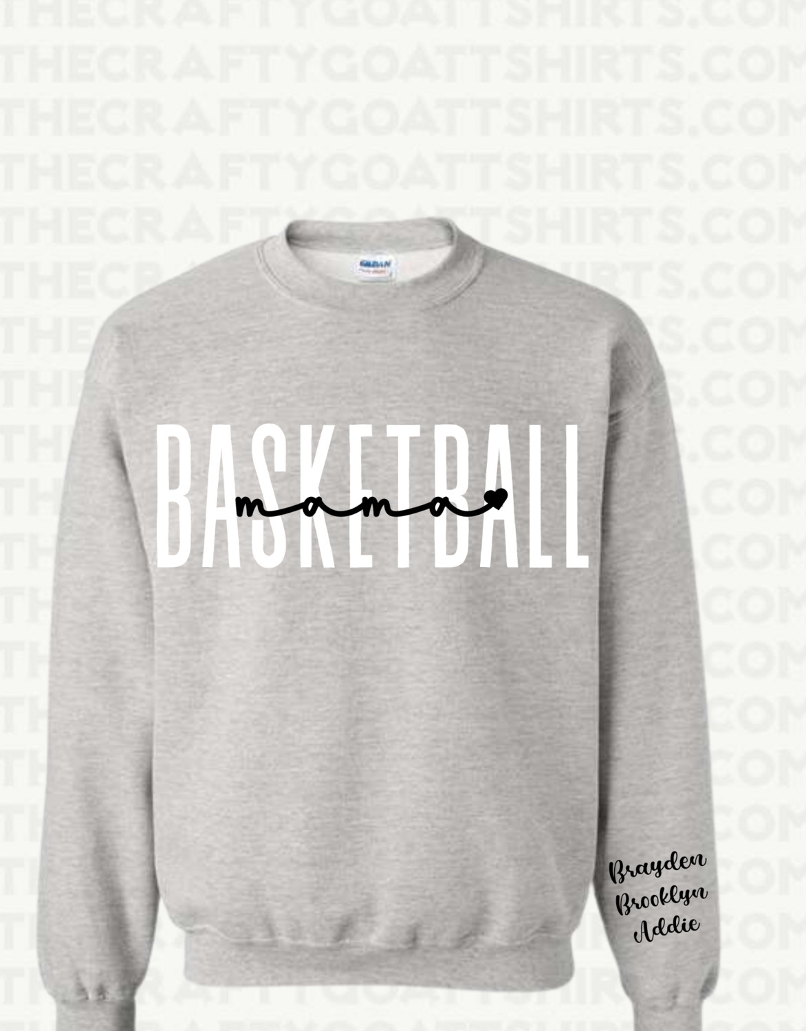 Basketball Mama- Custom Names on sleeve