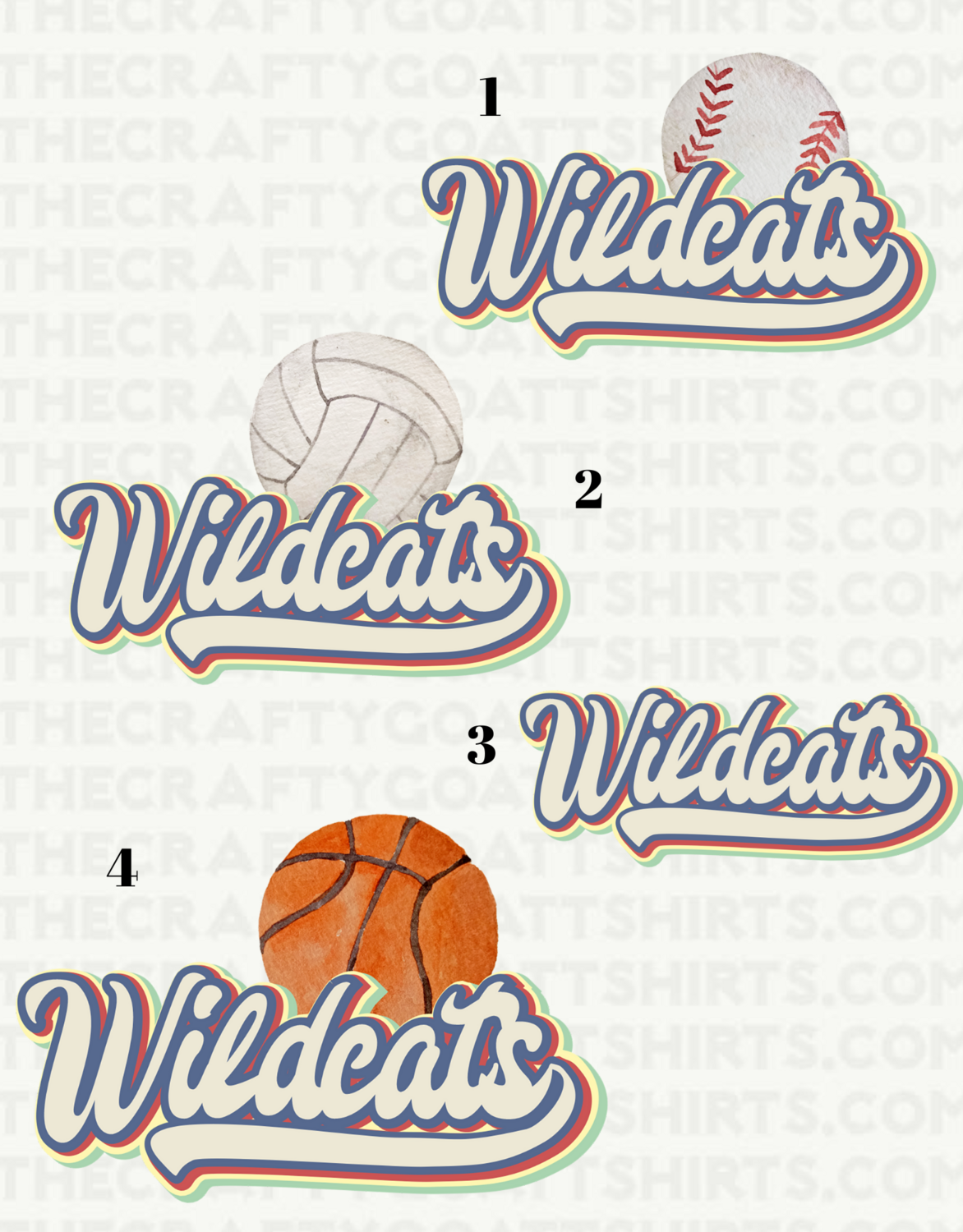 Wildcats Vintage Sports