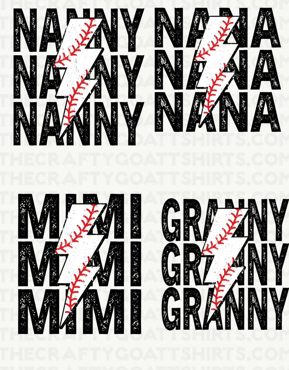 Baseball Lightening Bolt