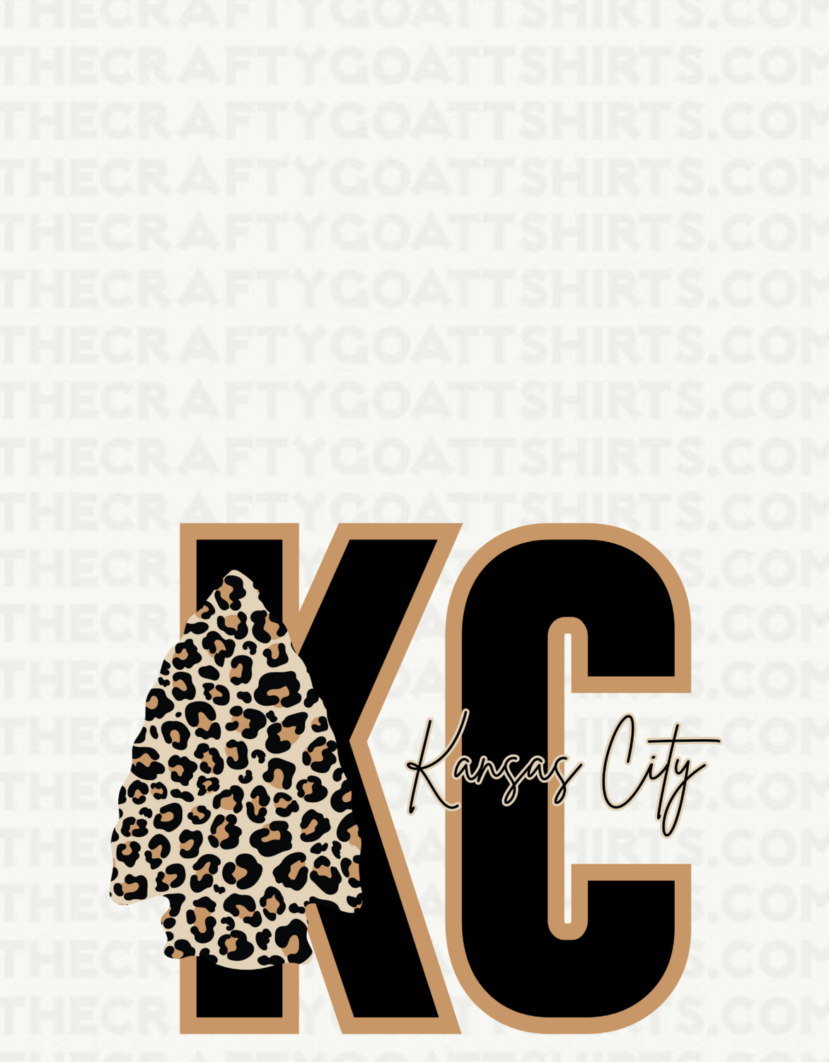 KC black and Gold Leopard