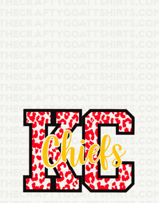 KC Chiefs Red Leopard