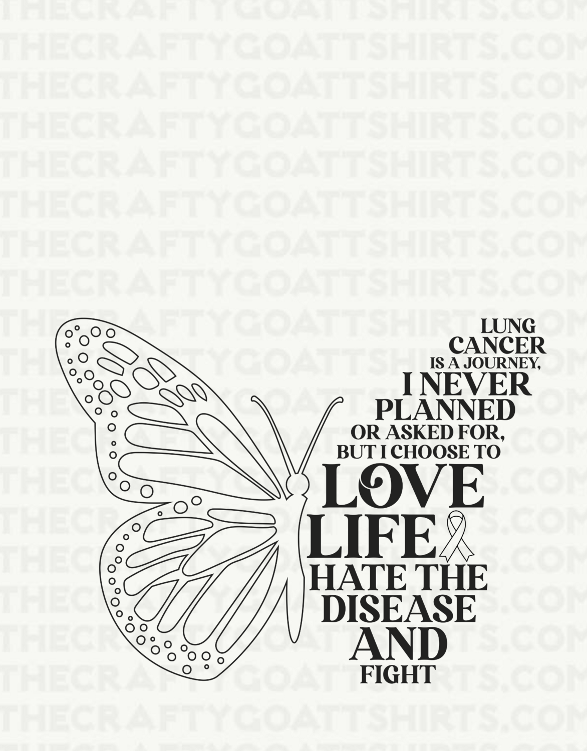 Lung Cancer Butterfly