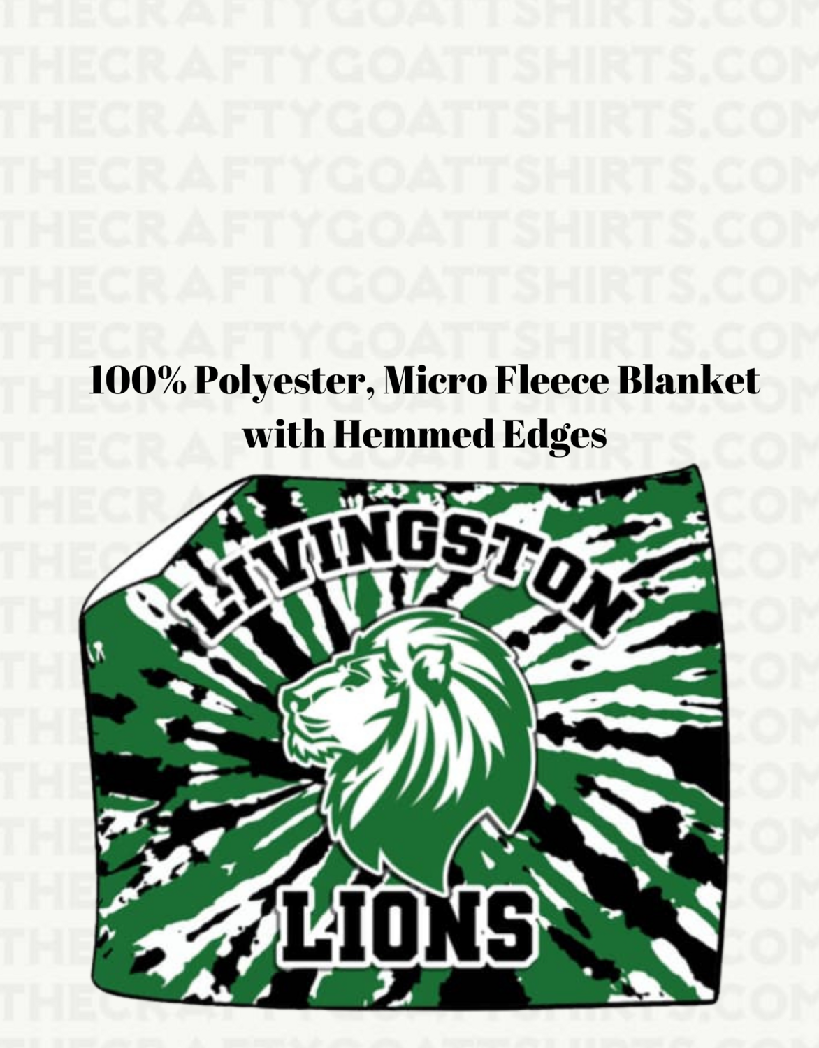 Lions Custom School Blanket