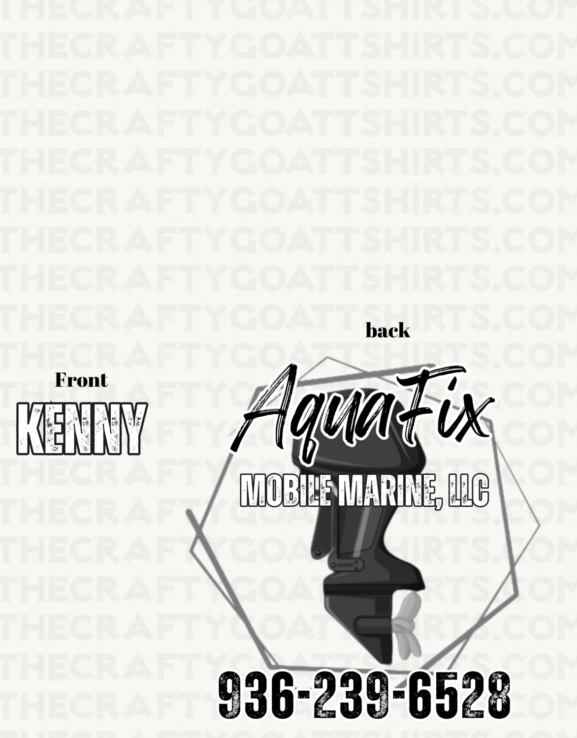 AquaFix Mobile Marine, LLC (front and back design)