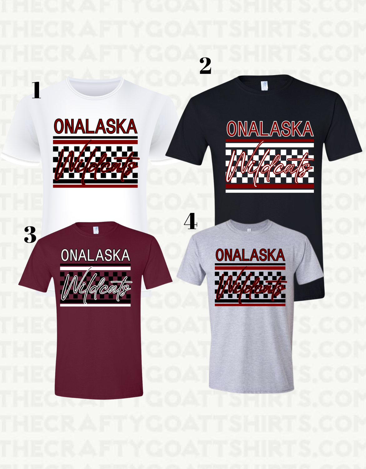 Onalaska Wildcats Checkered