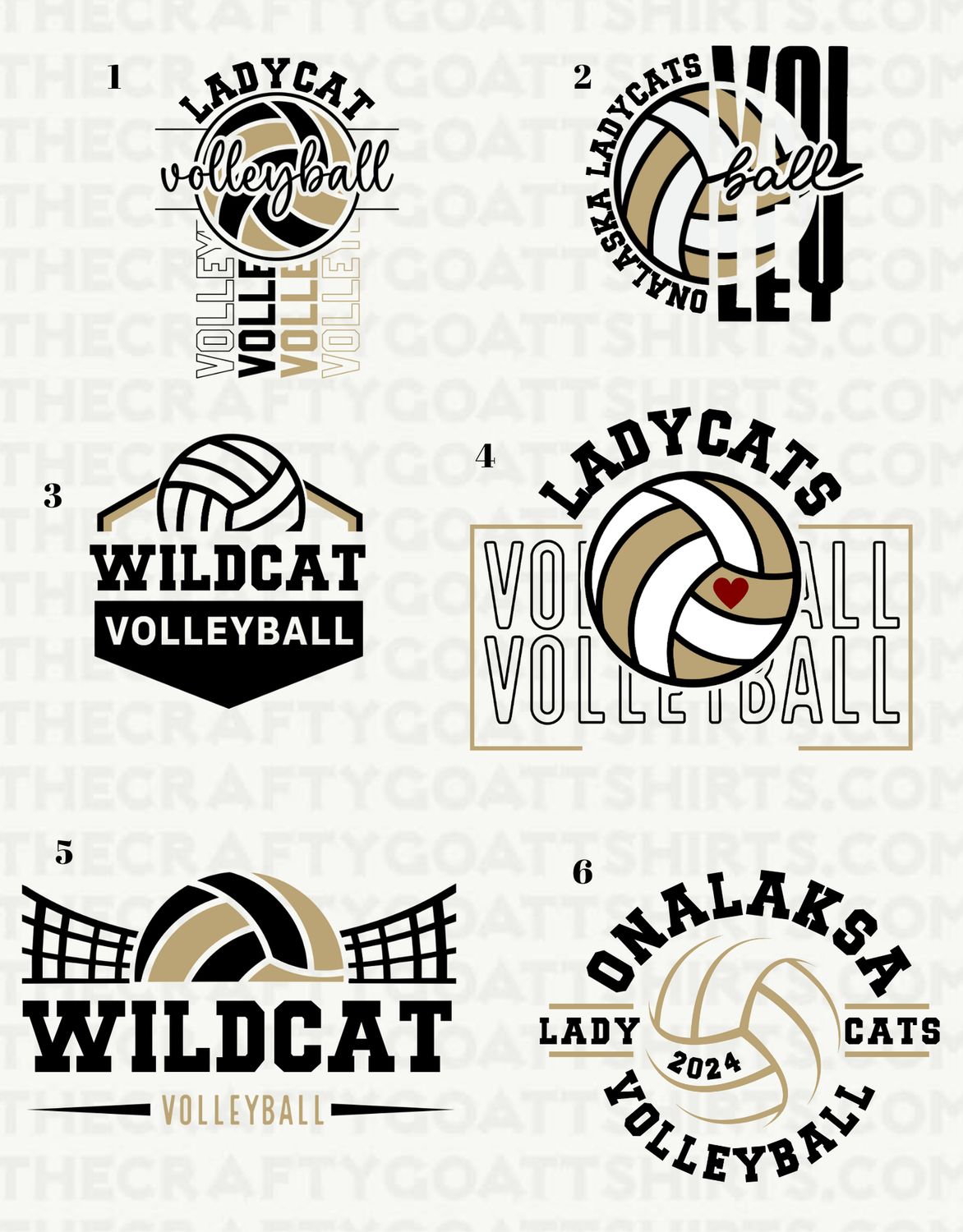 School Volleyball - Can customize any school