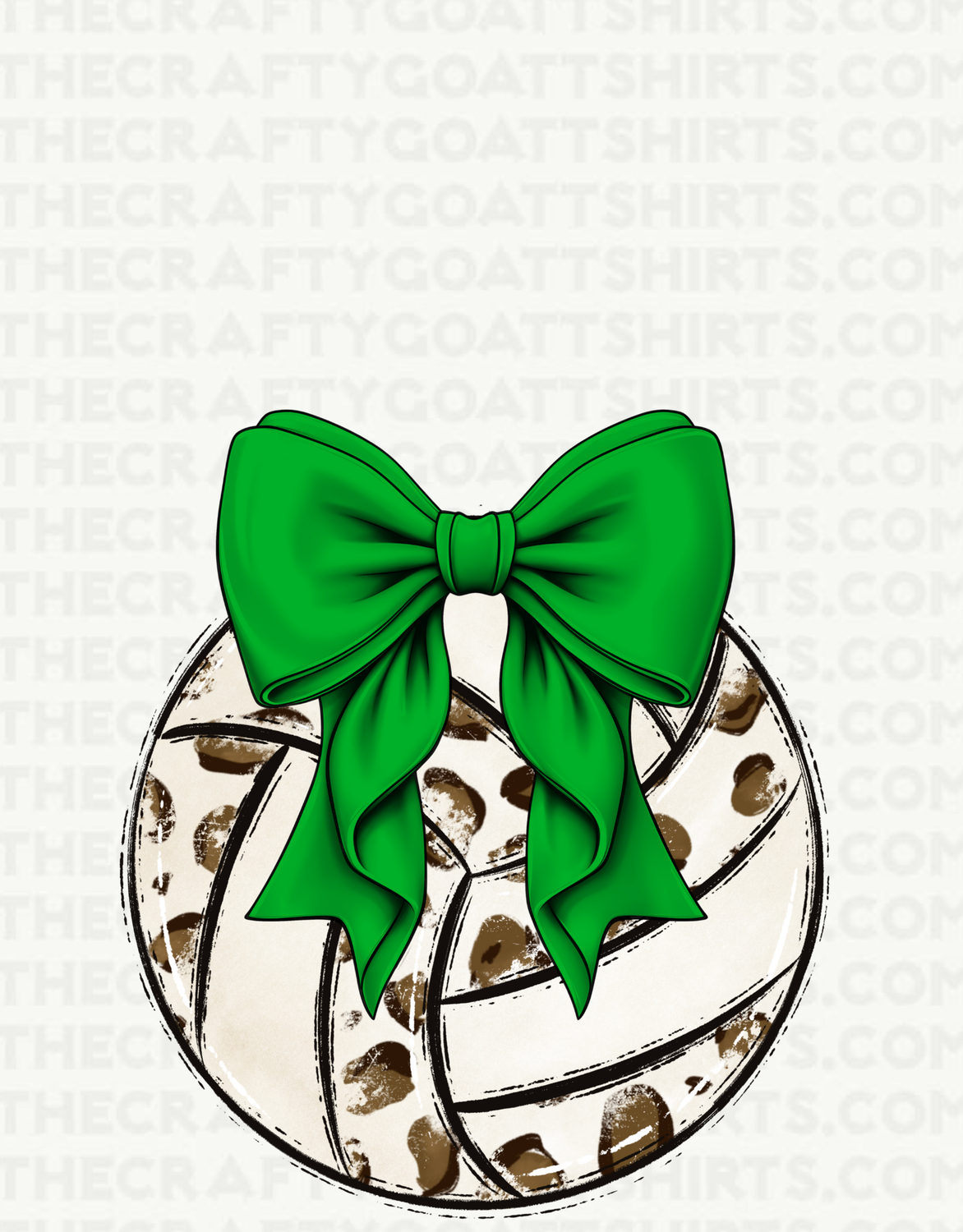 Leopard Volleyball with bow