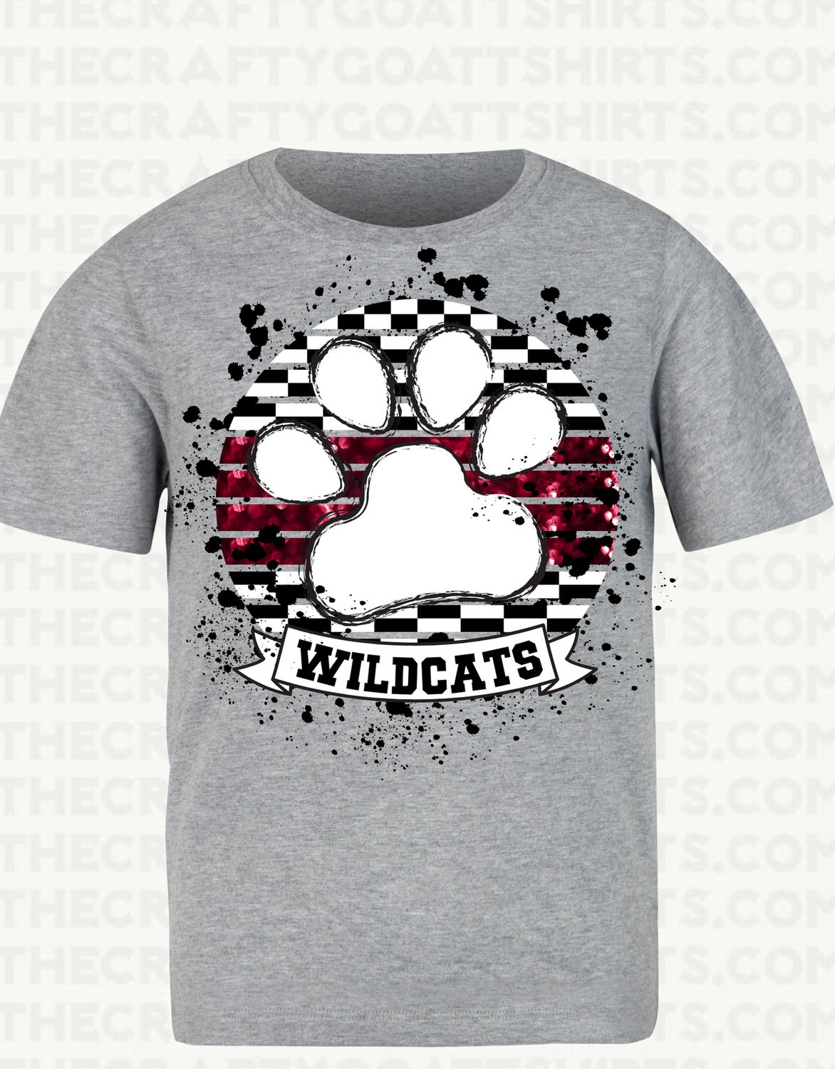 Checkered Circle-School Spirit